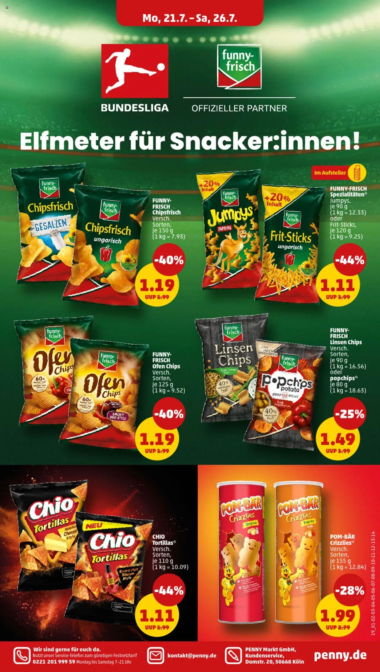 Penny Prospekt 	 - gültig ab dem 21.07.2025 | Seite: 19 | Produkte: Ofen, Funny frisch, Paprika, Chips