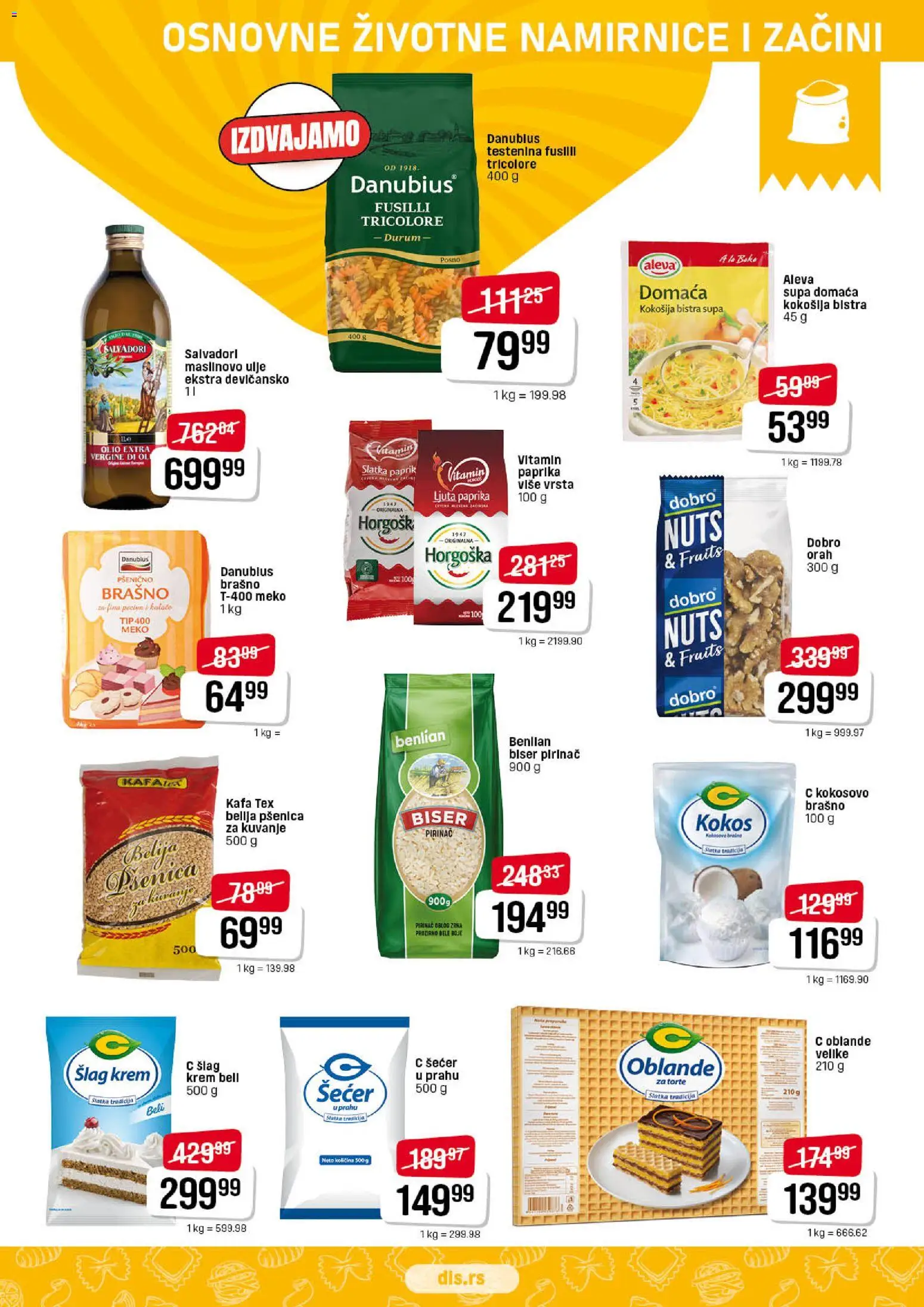 DIS katalog - važi od 06.11.2025 | Strana: 7 | Proizvode: Orah, Ulje, Maslinovo ulje, Pirinač