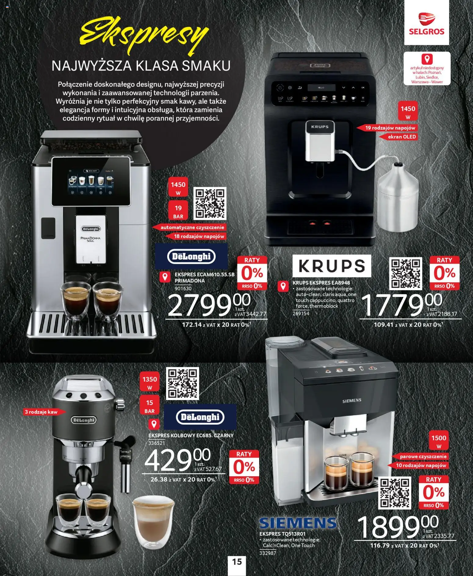 Selgros cash&carry Gazetka - Premium od 04.12.2025 | Strona: 2 | Produkty: Cappuccino