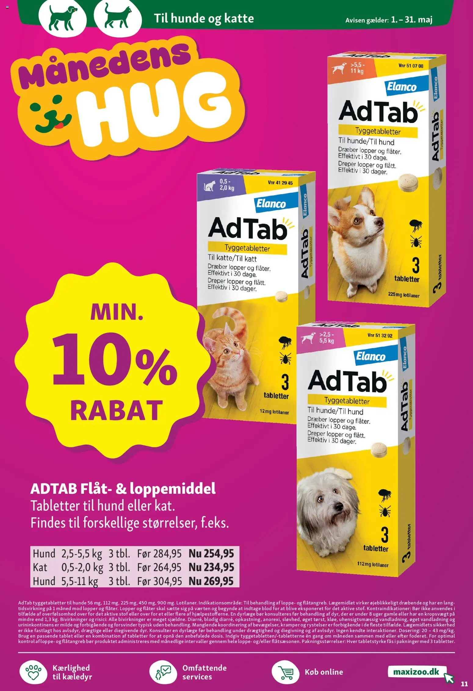 Maxi Zoo tilbudsavis – gyldig fra 01.05.2026 | Side: 11 | Produkter: Stof, Tablet