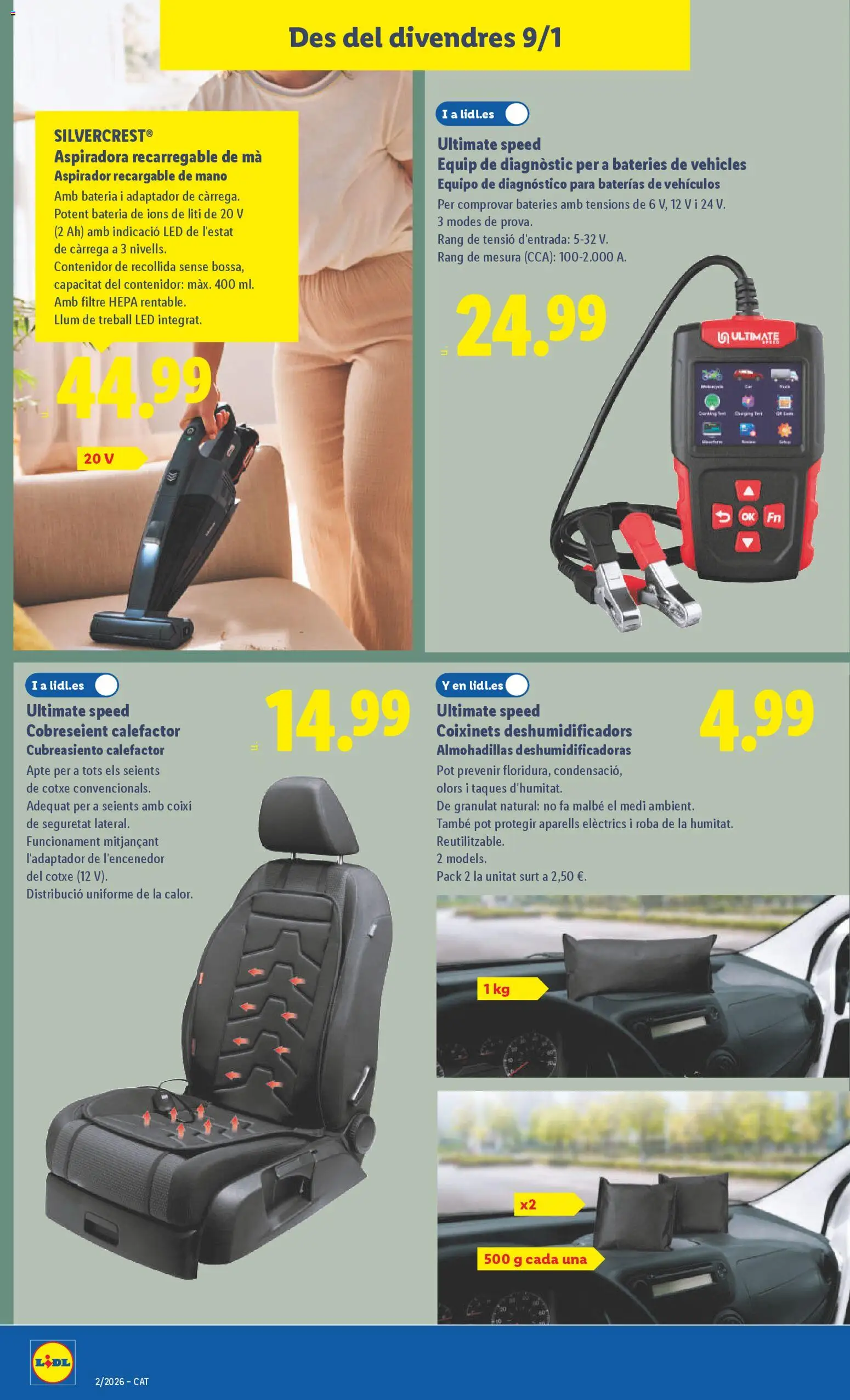 Lidl folleto de bazar │ válido desde el 05.01.2026 | Página: 18 | Productos: Adaptador, Aspiradora, Aspirador, Batería