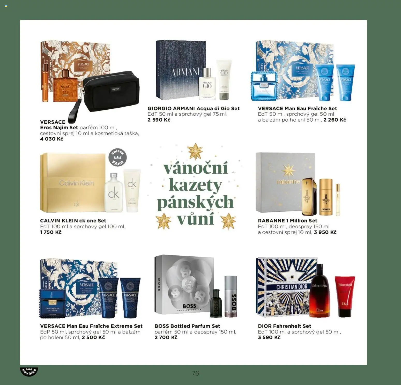 FAnn katalog Vánoce 2025 od 30.10.2025 | Strana: 76 | Produkty: Sprchový gel, Parfém