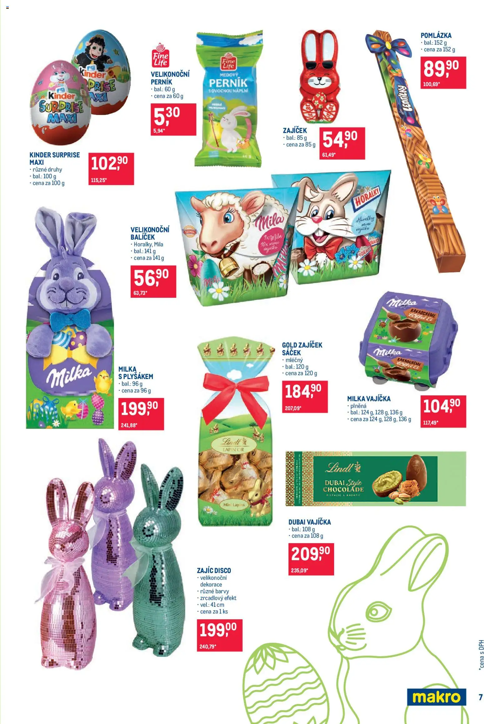 Makro leták - Pro milovníky jídla od 11.03.2026 | Strana: 7 | Produkty: Vajíčka, Milka, Barvy, Kinder