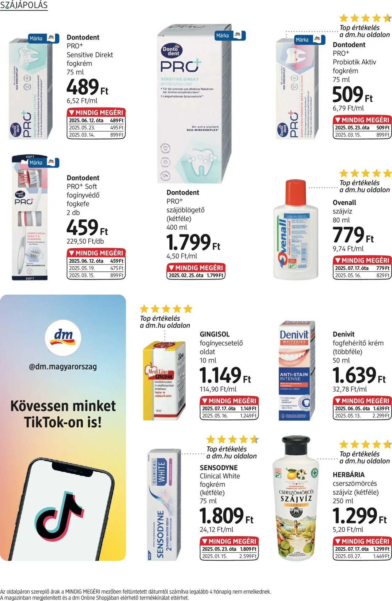 DM Drogerie Markt akciós ujság - amely érvényes a következő dátumtól: 17.07.2025 | Oldal: 16 | Termékek: Fogkrém, Fogkefe, Szájvíz