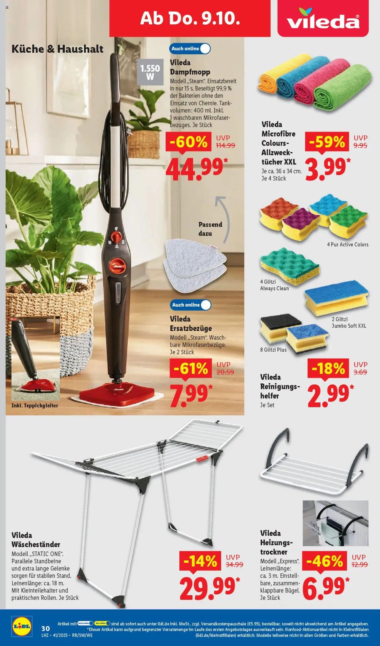 Lidl Prospekt Hilders – gültig ab 06.10.2025 | Seite: 46 | Produkte: Trockner, Küche, Waschestander