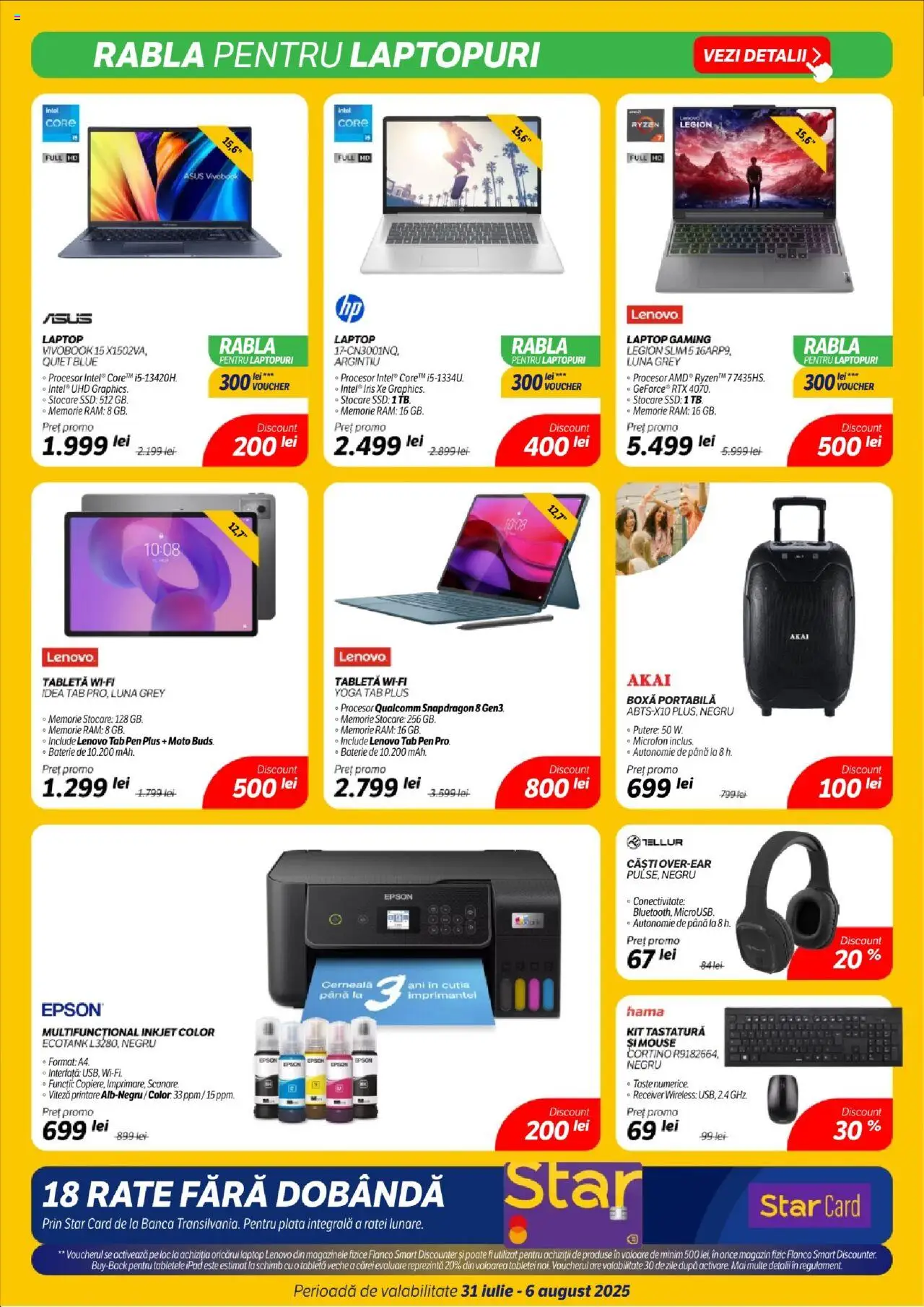 Catalog Flanco – valabil de la 31.07.2025 | Pagină: 10 | Produse: Memorie, Tabletă, Tastatură, Căști