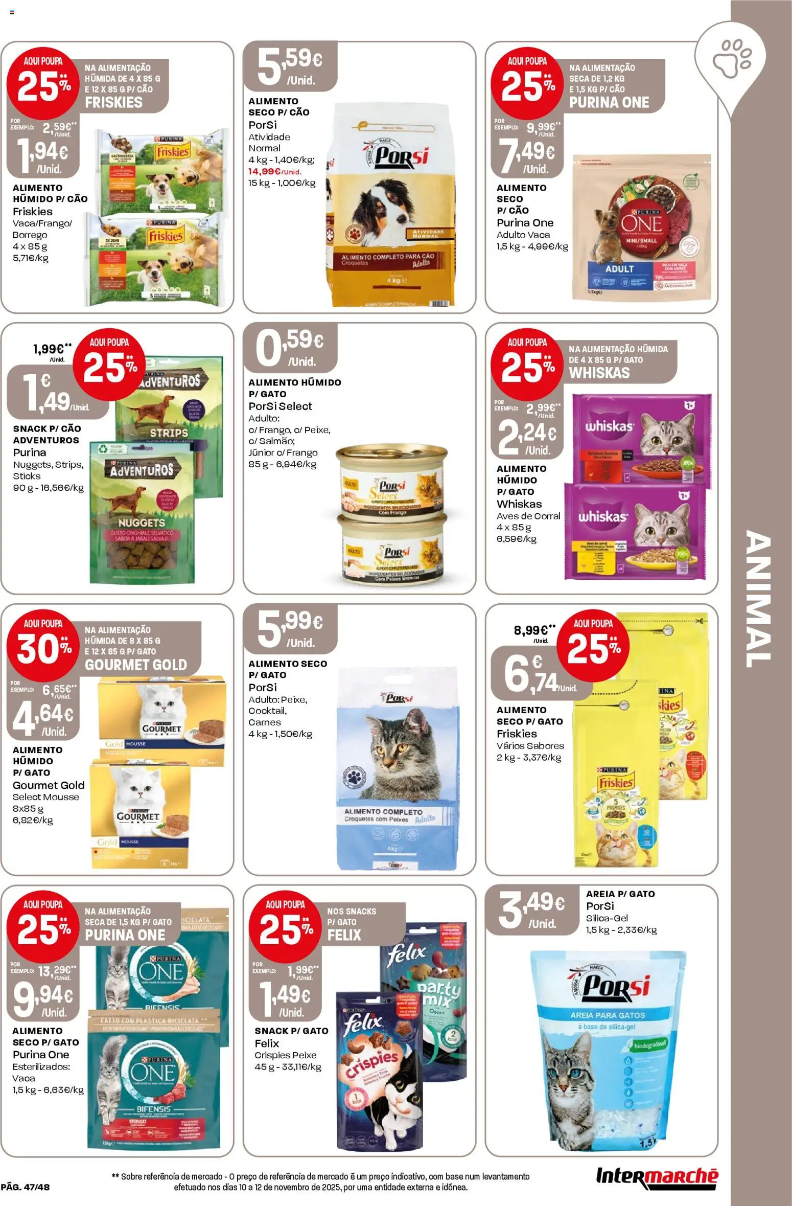 Intermarché folheto │ válido de 18.12.2025 | Página: 47 | Produtos: Areia, Frango, Base, Nuggets