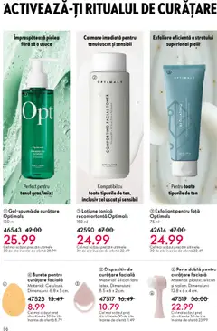 Ofertele Oriflame valabile de la 01.10.2025 | Pagină: 86 | Produse: Loțiune tonică, Exfoliant, Scrub, Perie