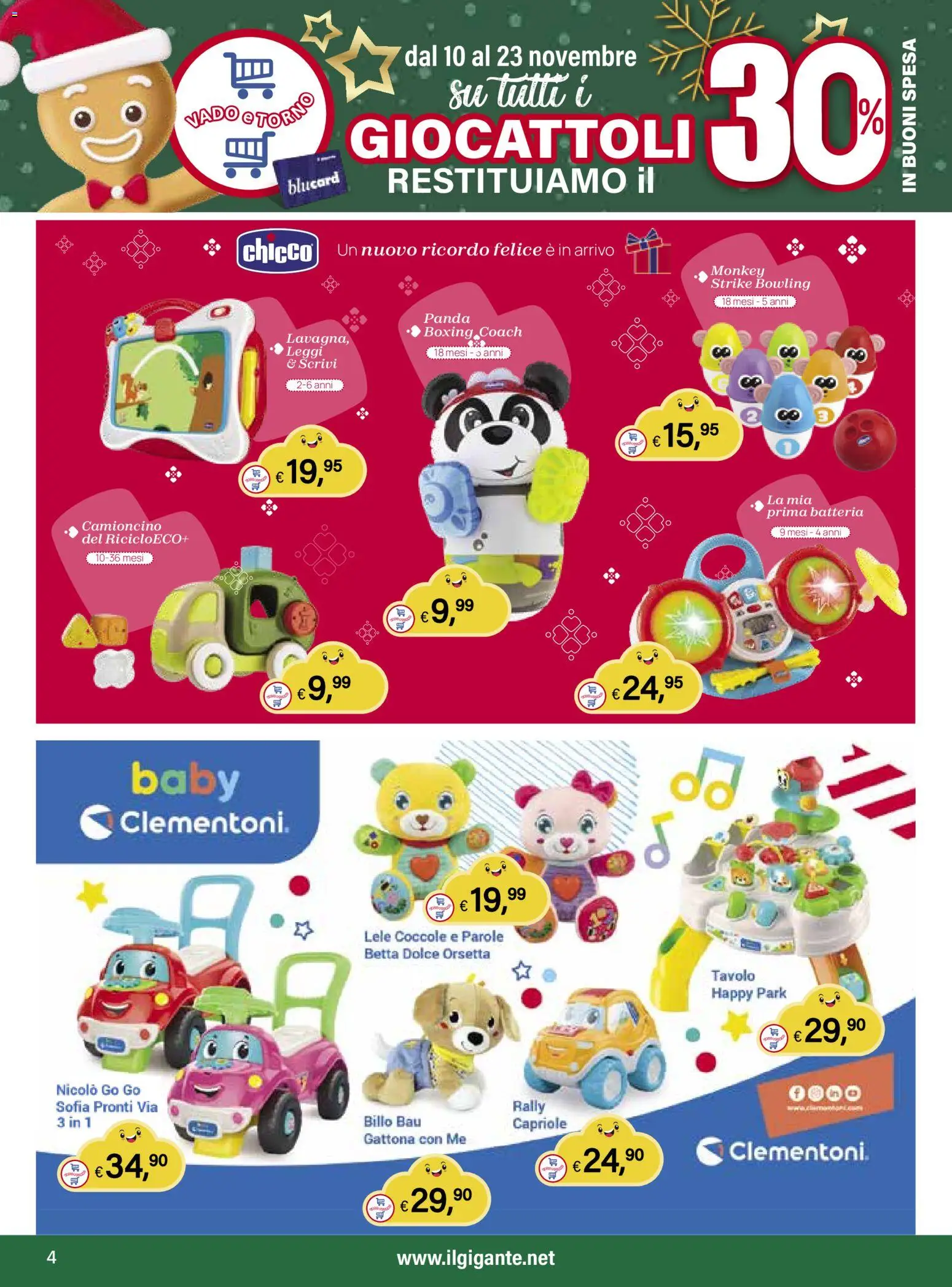 Volantino Il Gigante del 10.11.2025 | Pagina: 4 | Prodotti: Tavolo, Batteria
