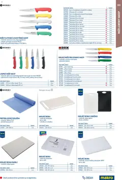 Náhled letáku Makro leták - Gastro vybavení a zařízení od 01.02.2026 | Strana: 133 | Produkty: Protiskluzová podložka, Nože, Nůž, Silikon