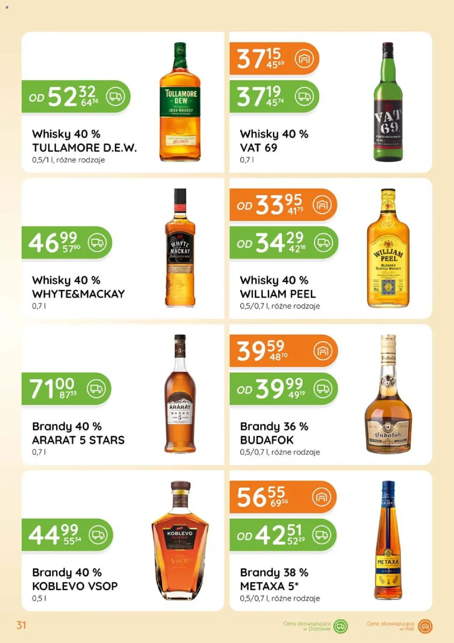 Eurocash Gazetka - Katalog Alkoholowy od 01.02.2026 | Strona: 31 | Produkty: Metaxa, Whisky