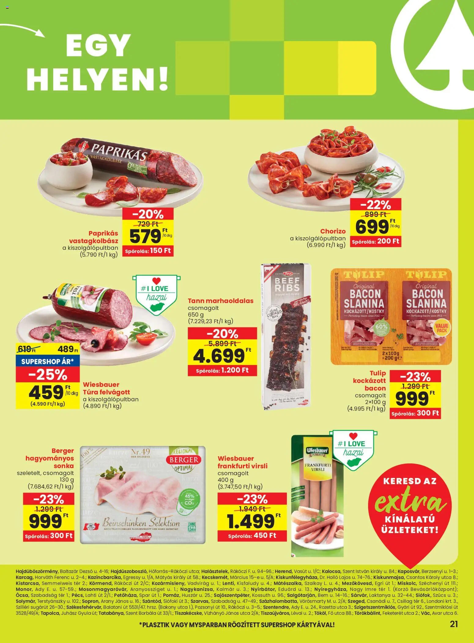 Spar akciós ujság - amely érvényes a következő dátumtól: 30.10.2025 | Oldal: 2 | Termékek: Virsli, Sonka, Bacon, Vastagkolbász