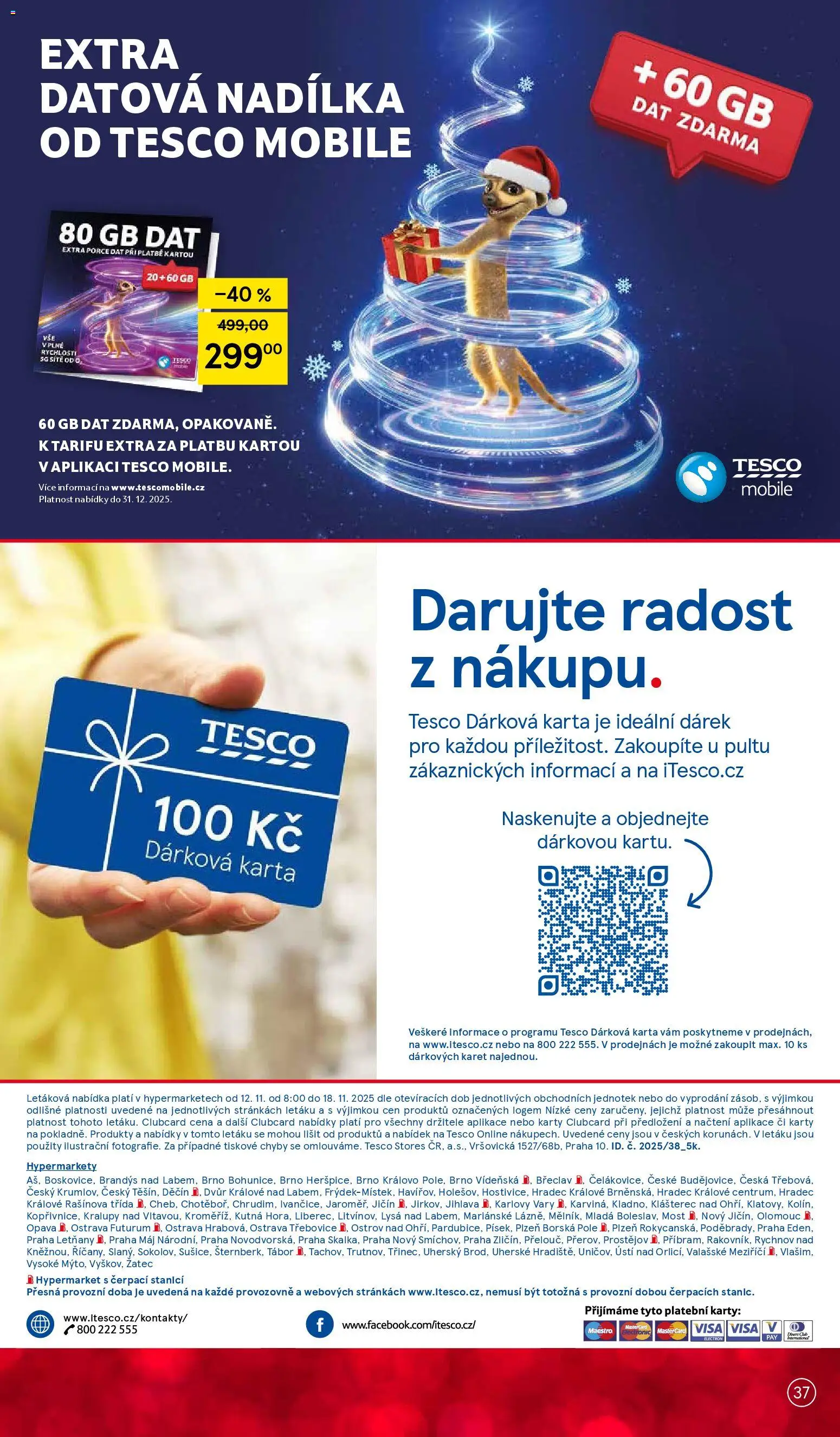 Tesco leták - Hypermarket od 12.11.2025 | Strana: 37 | Produkty: Mošt, Karty, Futurum