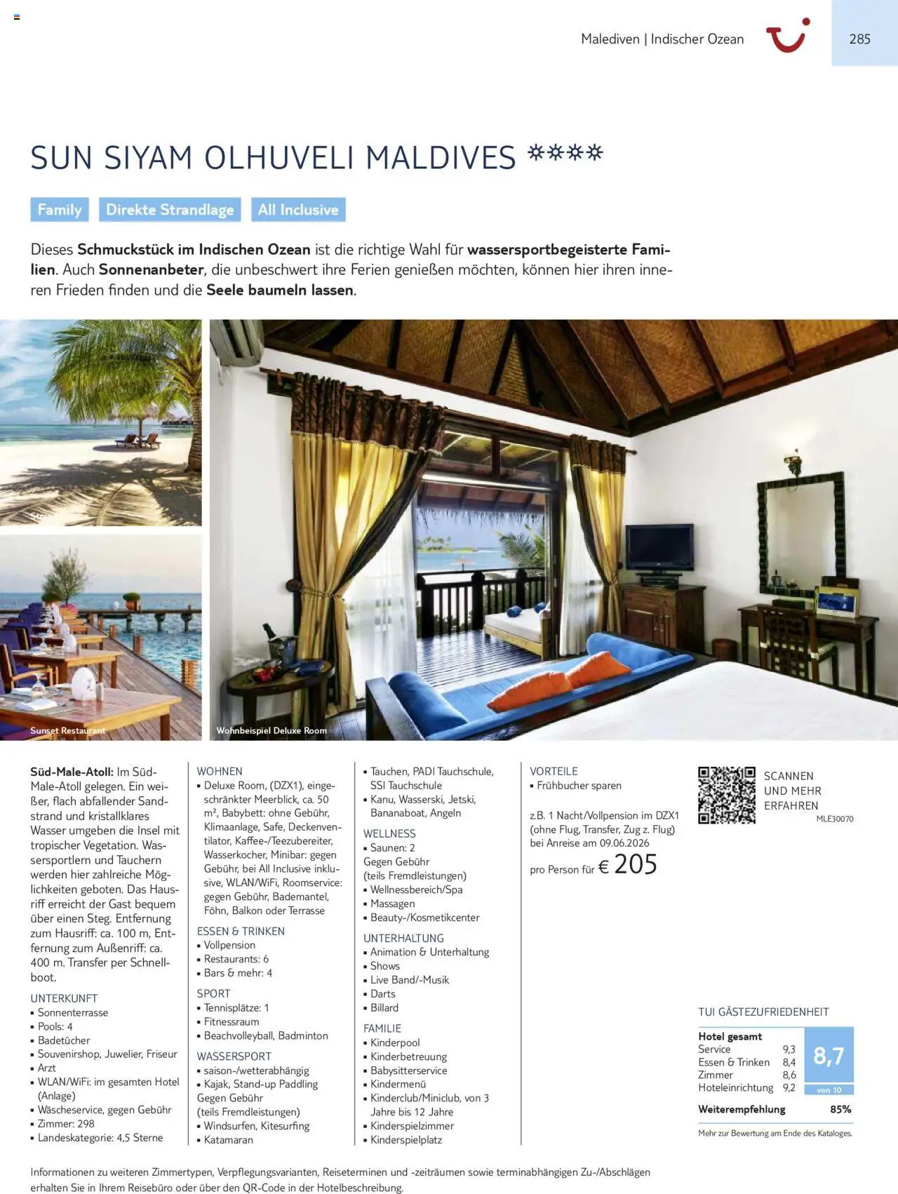 TUI Prospekt  Asien, Afrika, Orient & Indischer Ozean 2025/26 	 – gültig ab 01.11.2025 | Seite: 285 | Produkte: Babybett, Wasser