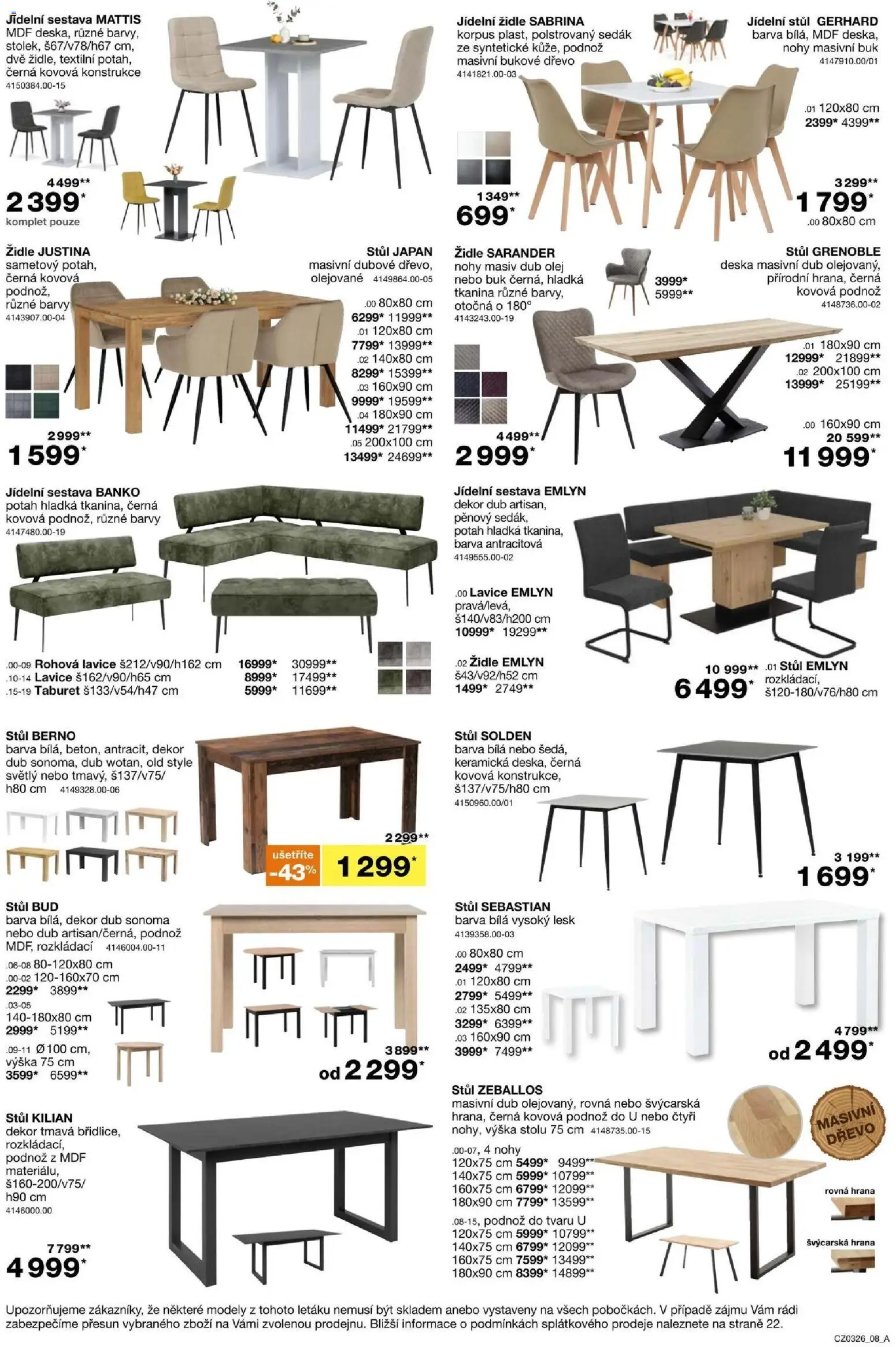 Sconto nábytek leták od 11.02.2026 | Strana: 8 | Produkty: Olej, Taburet, Lavice, Barvy