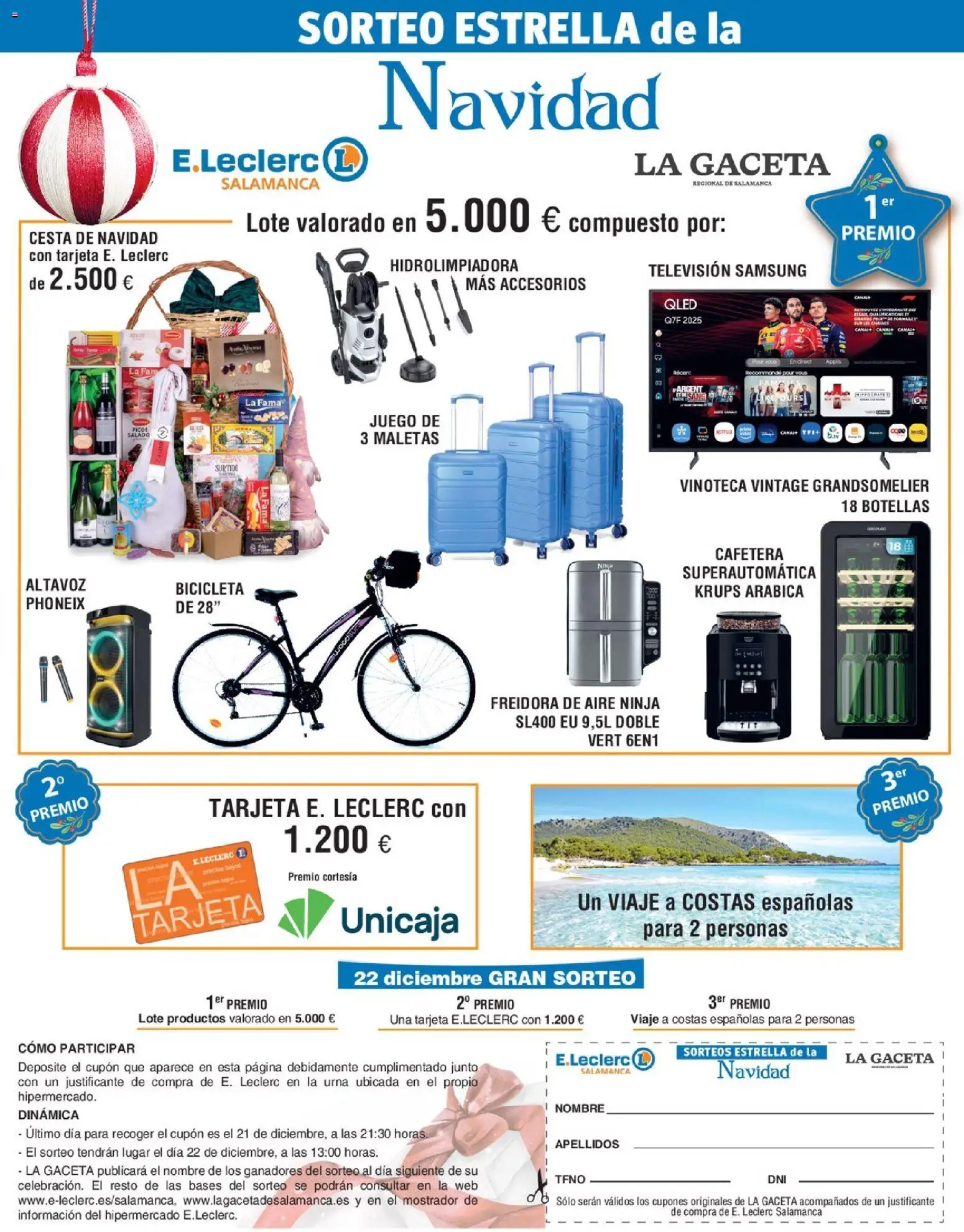 E.Leclerc folleto │ válido desde el 24.11.2025 | Página: 1 | Productos: Apple, Televisión, Cafetera, Freidora