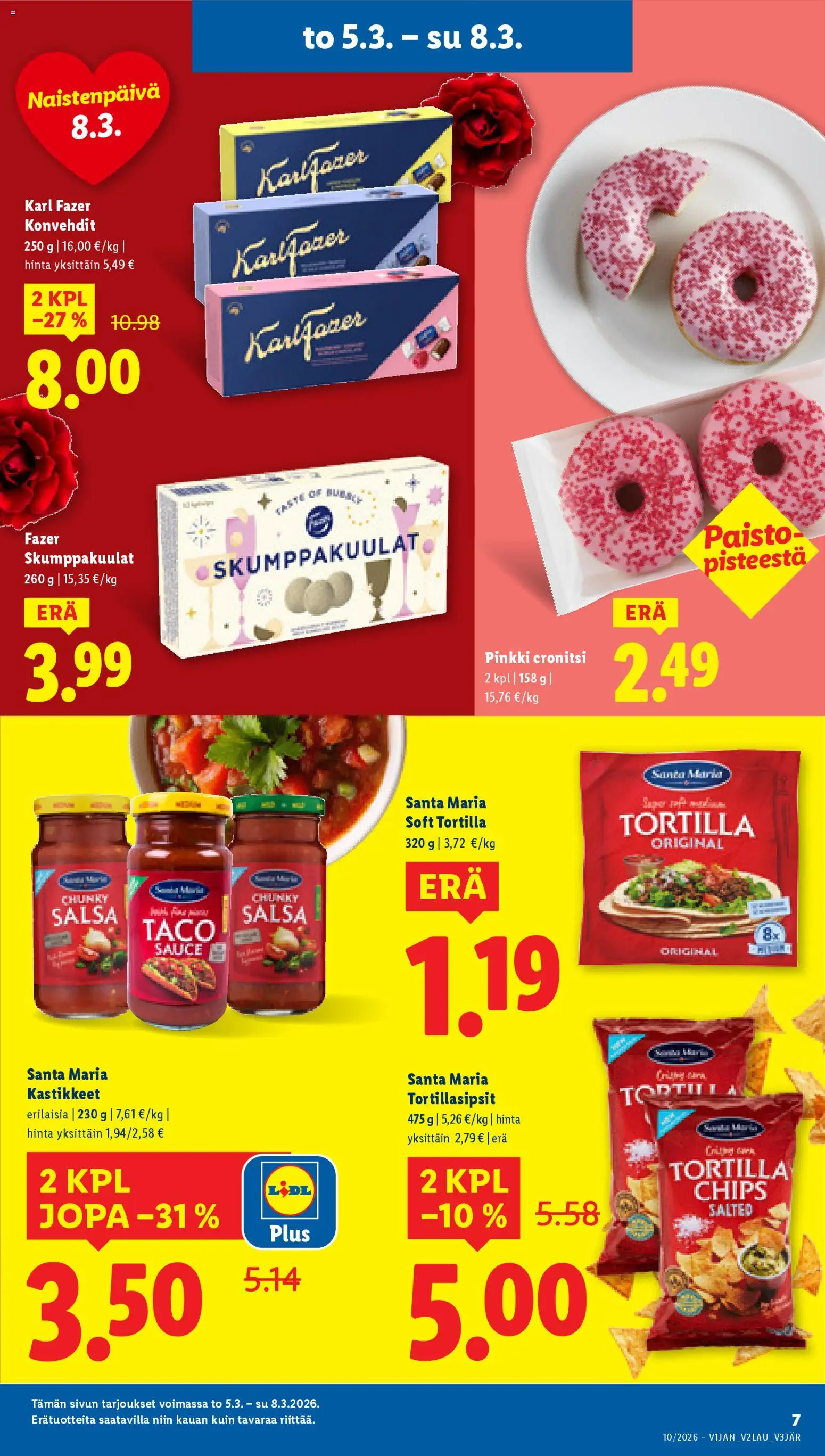 Lidl tarjoukset - Tampere – voimassa 05.03.2026 alkaen | Sivu: 9 | Tuotteet: Salsa, Tortilla