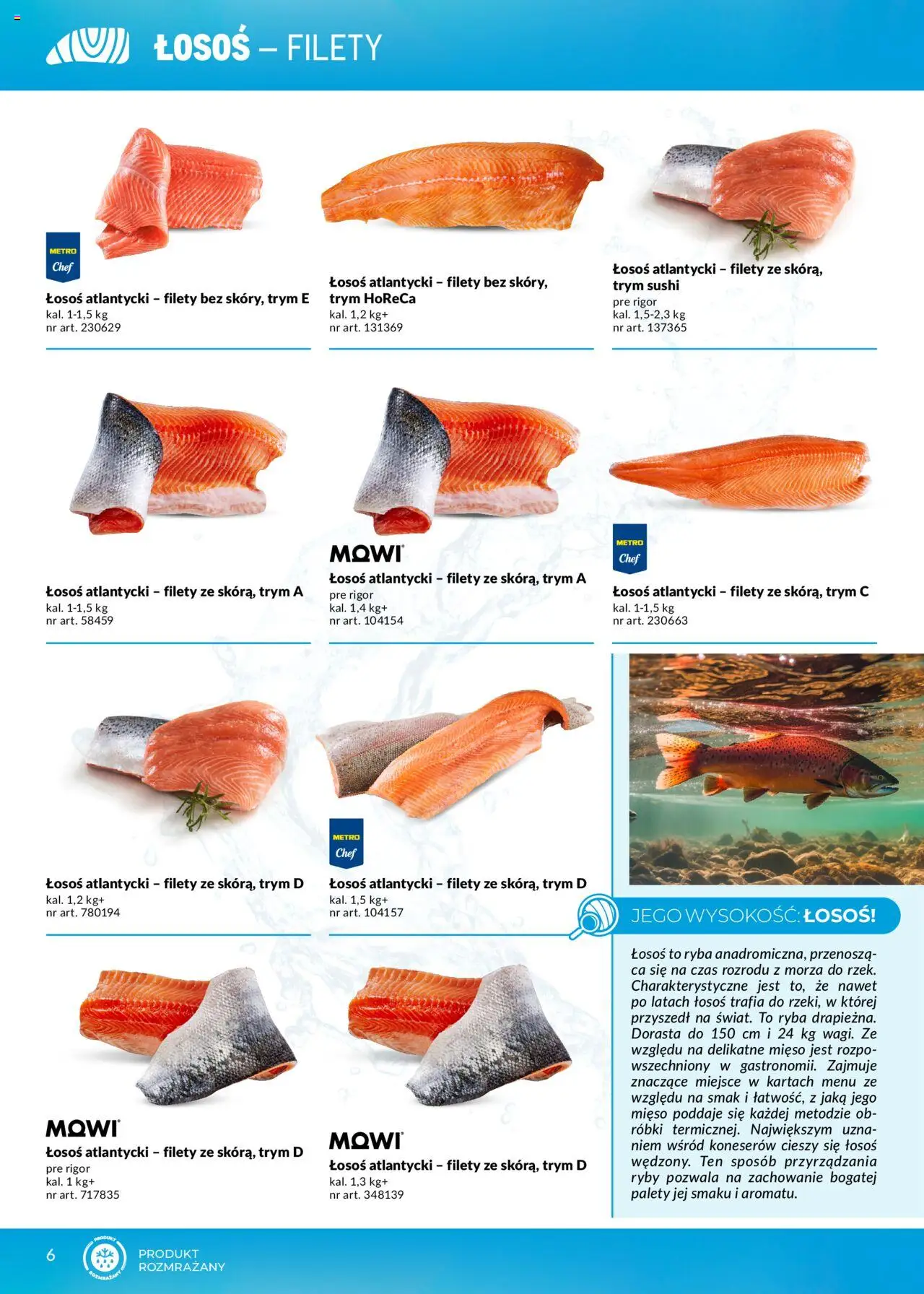 Makro Gazetka - Ryby i owoce morza od 01.05.2025 | Strona: 6 | Produkty: Łosoś atlantycki, Sushi, Ryby, Ryba