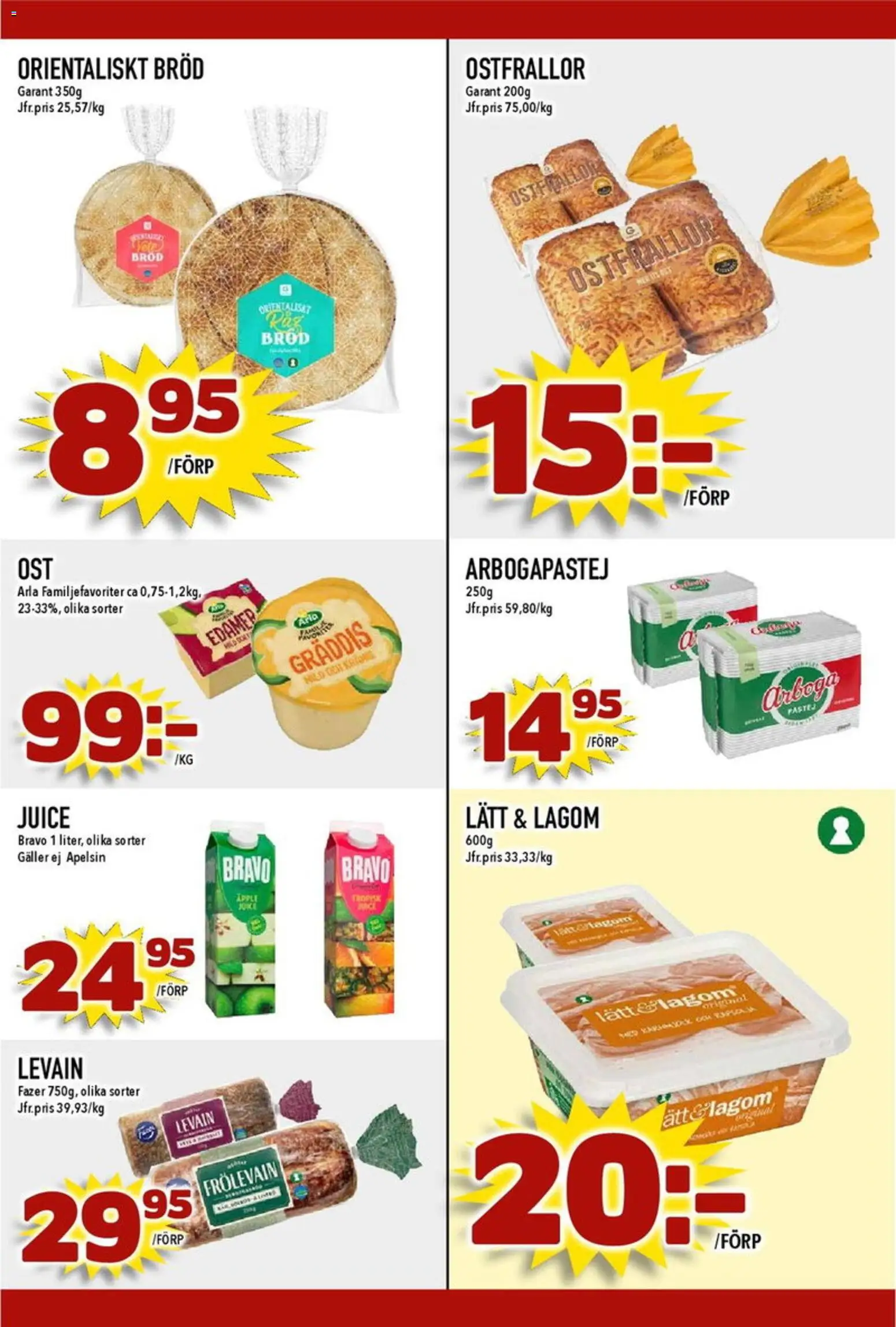Matdax reklamblad aktuell från 13.04.2026 | Sida: 17 | Produkter: Galler, Bröd, Juice, Äpple