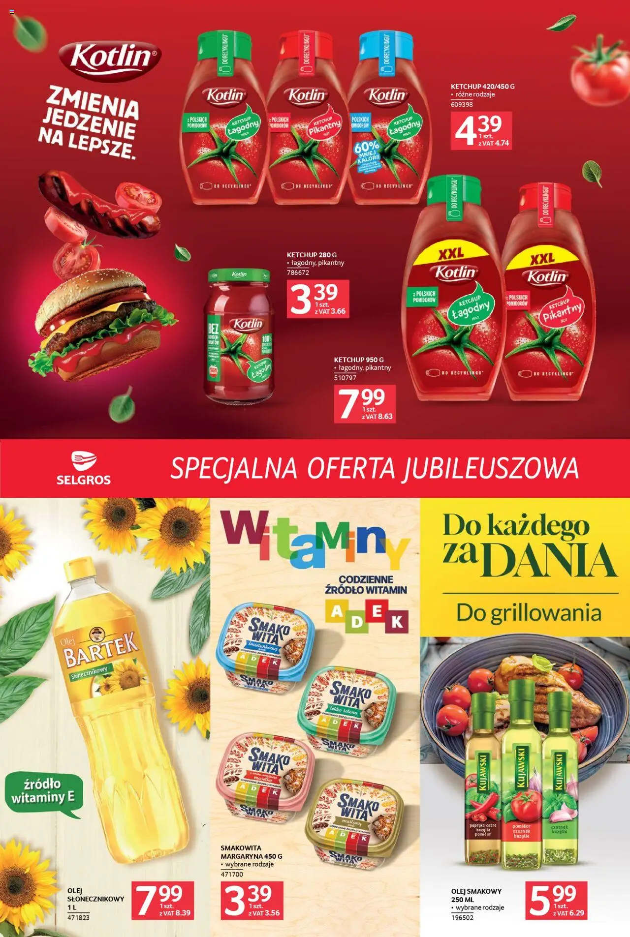 Selgros cash&carry Gazetka - Specjalna oferta jubileuszowa od 14.08.2025 | Strona: 5 | Produkty: Czosnek, Ketchup, Papryka, Olej
