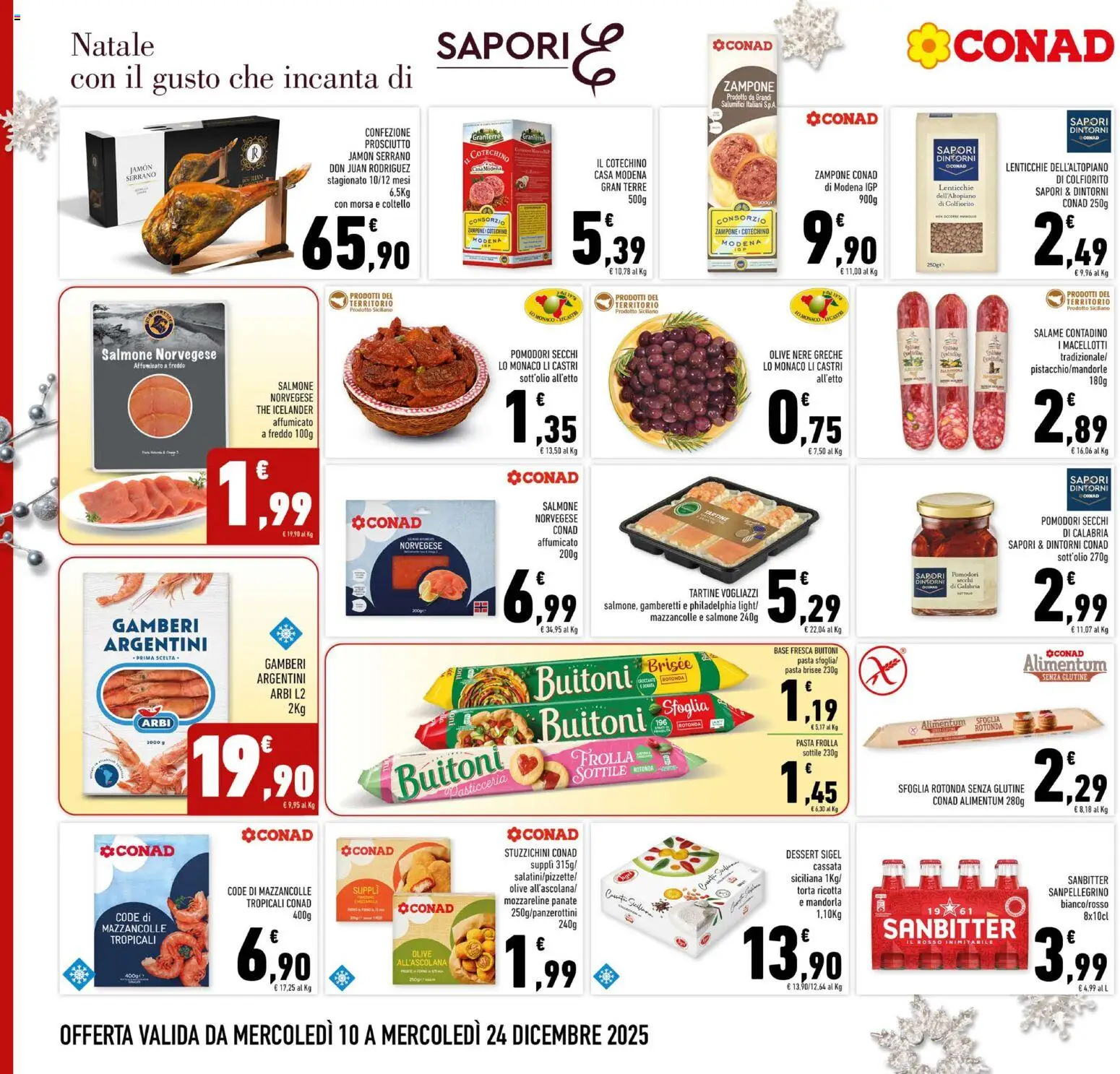 Volantino Conad del 10.12.2025 | Pagina: 10 | Prodotti: Olive, The, Pomodori secchi, Cotechino