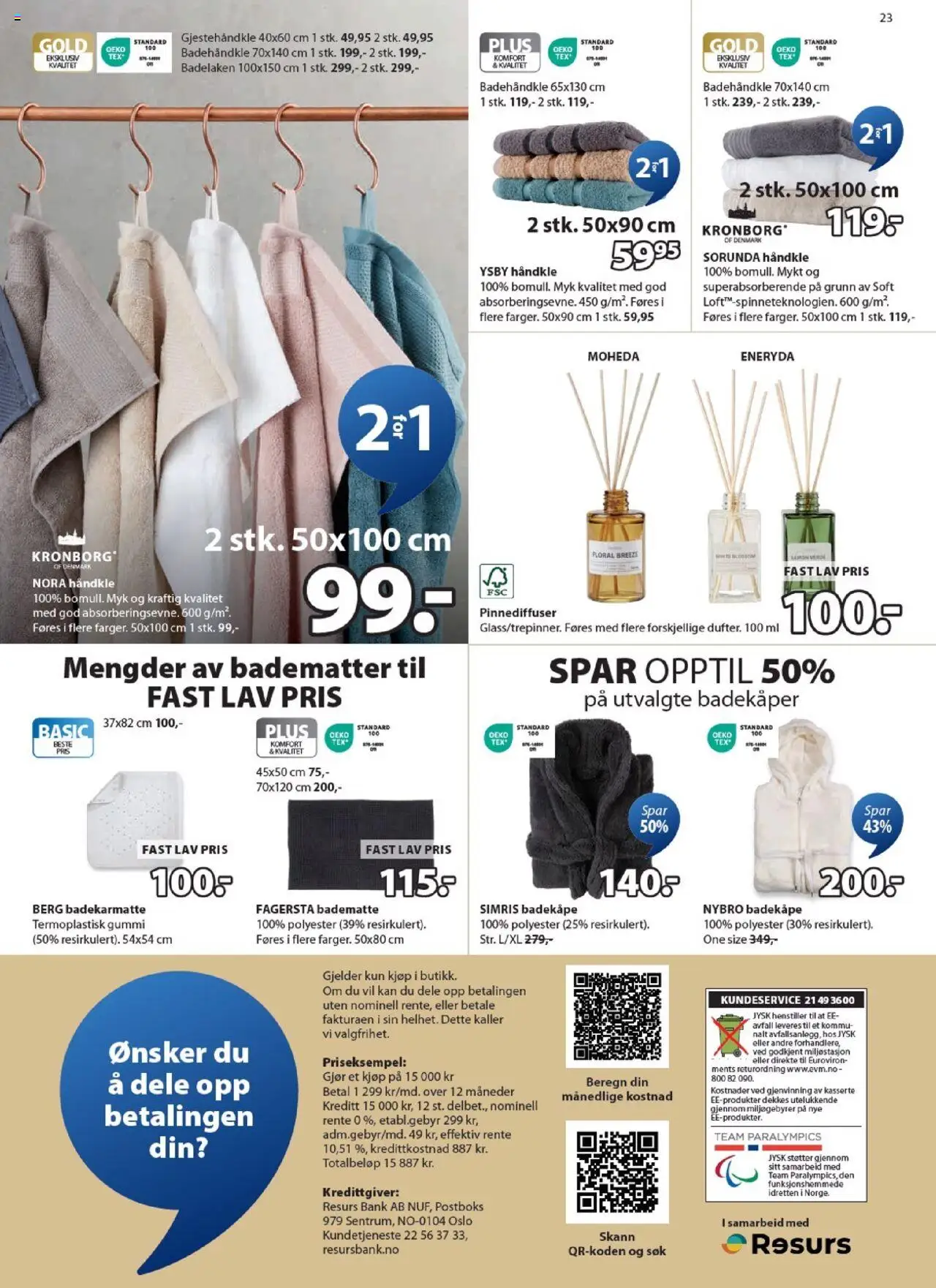  | Side: 23 | Produkter: Badekåpe, Суміш дитяча, Badematte