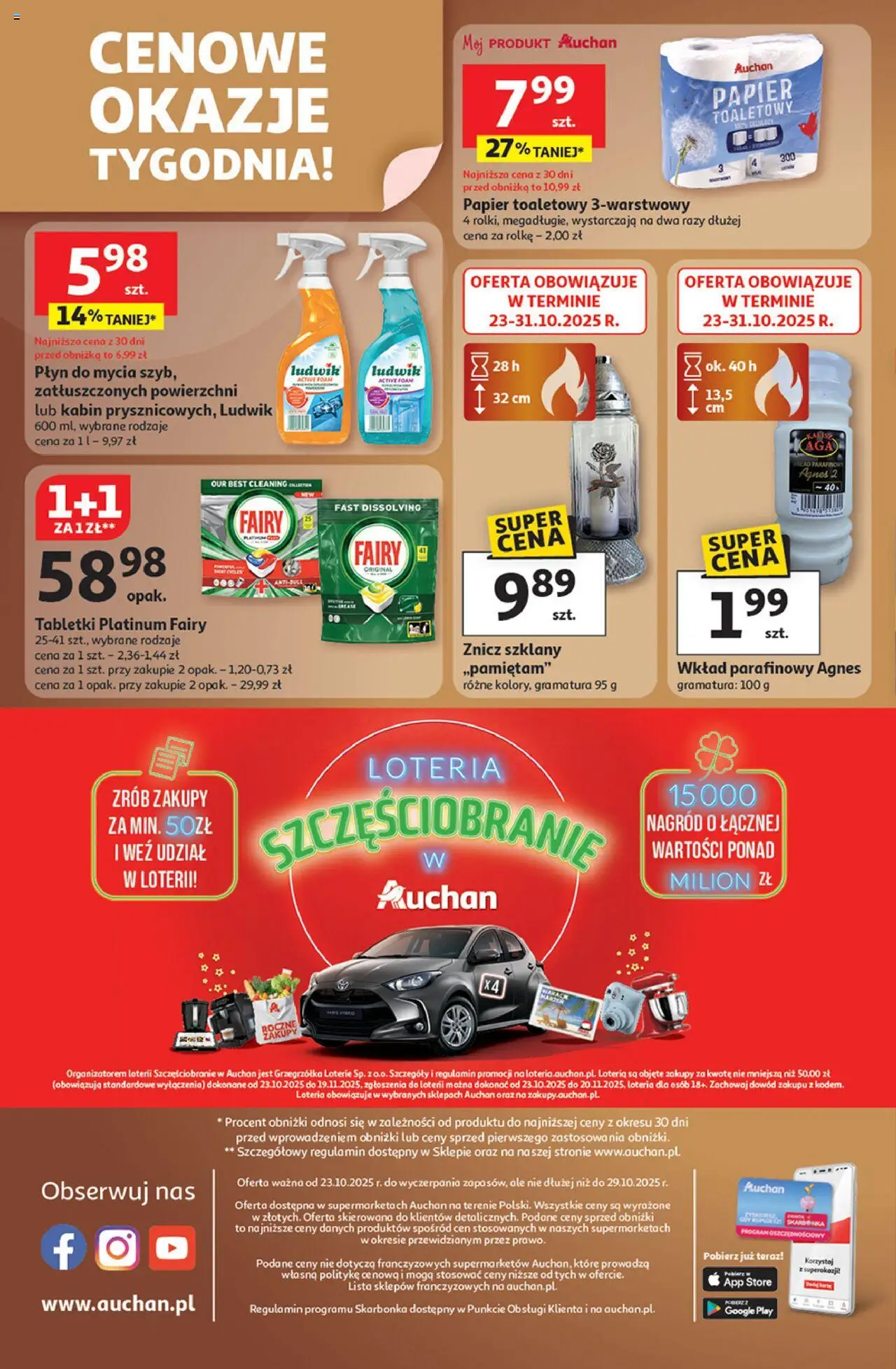 Auchan Gazetka od 23.10.2025 | Strona: 8 | Produkty: Papier toaletowy, Fairy