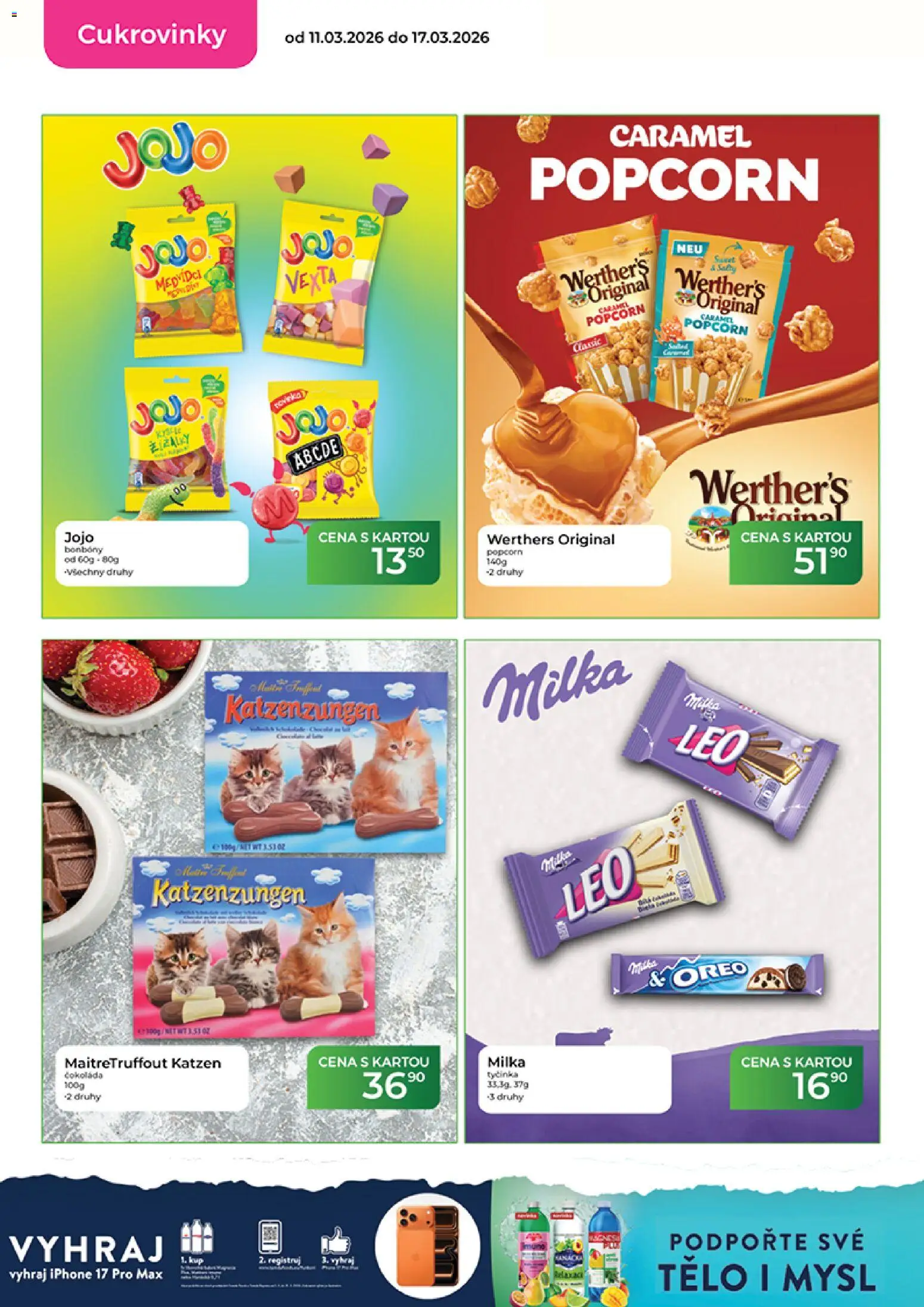 Tamda Foods leták od 11.03.2026 | Strana: 28 | Produkty: Čokoláda, Milka, Iphone, Popcorn