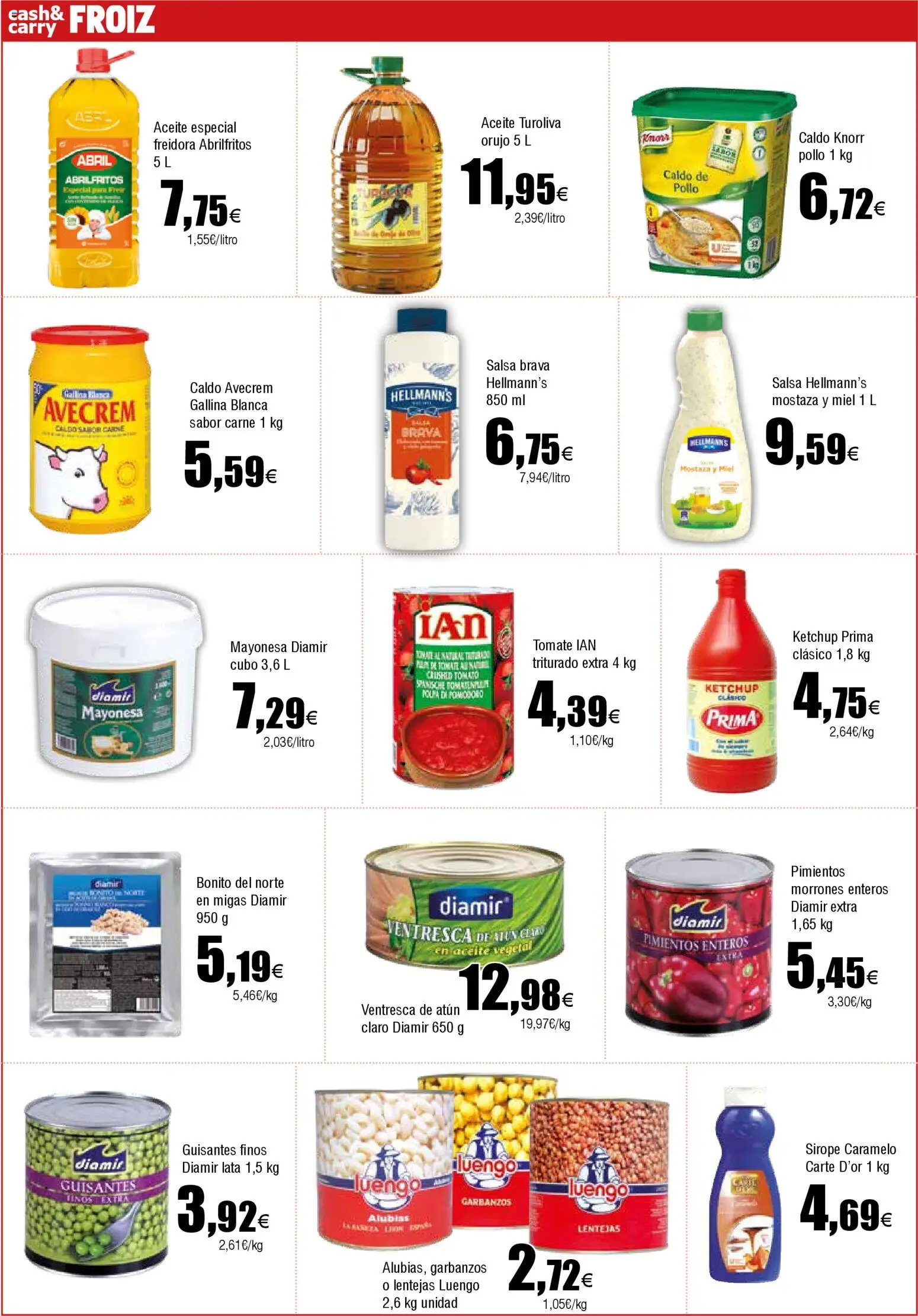 Froiz - Folleto Cash │ válido desde el 22.01.2026 | Página: 12 | Productos: Ψηφιακή κάμερα, Aceite, Salsa brava, Οθόνη προβολής