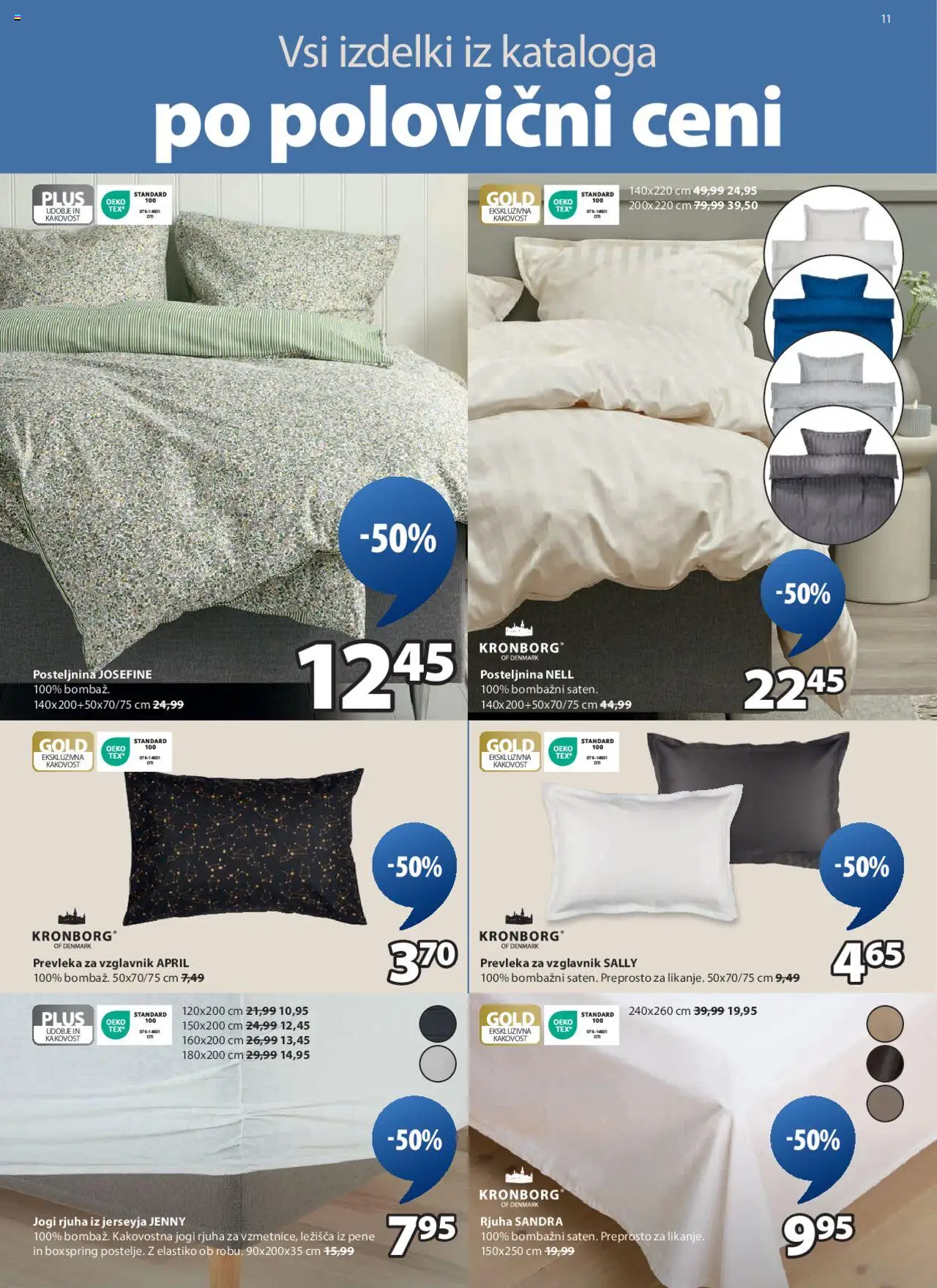 JYSK katalog │ velja od 06.08.2025 | Stran: 11 | Izdelki: Prešita odeja, Vzglavnik, Prevleka, Odeja