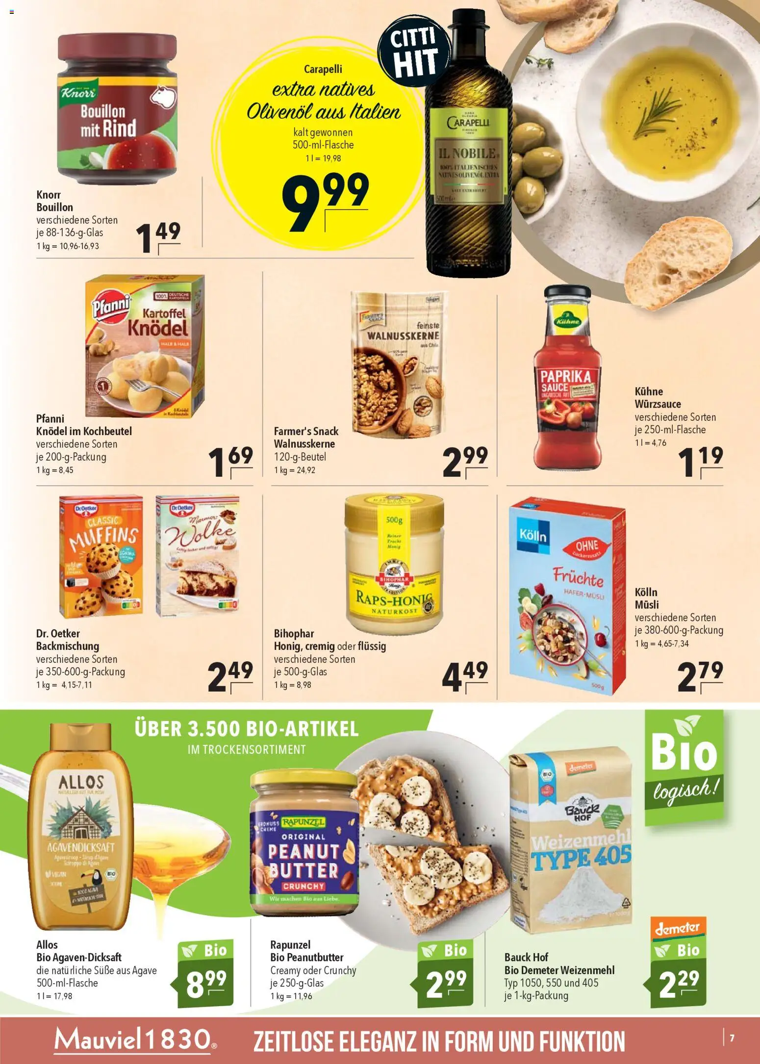 CITTI Markt Prospekt 	 – gültig ab 19.11.2025 | Seite: 7 | Produkte: Kolln, Butter, Weizenmehl, Knorr