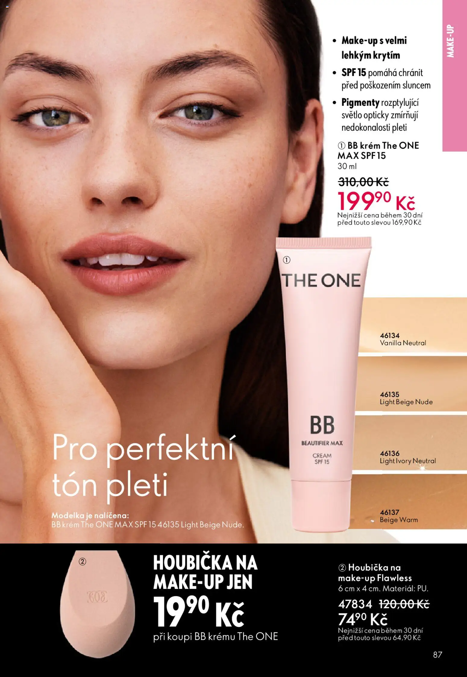 Oriflame katalog č. 05/2026 od 25.03.2026 | Strana: 87 | Produkty: Houbička, Makeup, Krém, BB krém