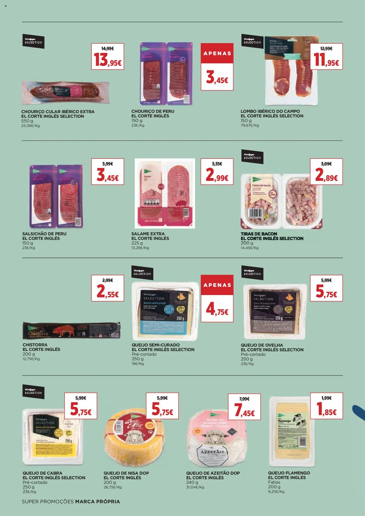 El Corte Ingles folheto │ válido de 30.01.2026 | Página: 4 | Produtos: Bacon, Peru, Salame, Chouriço