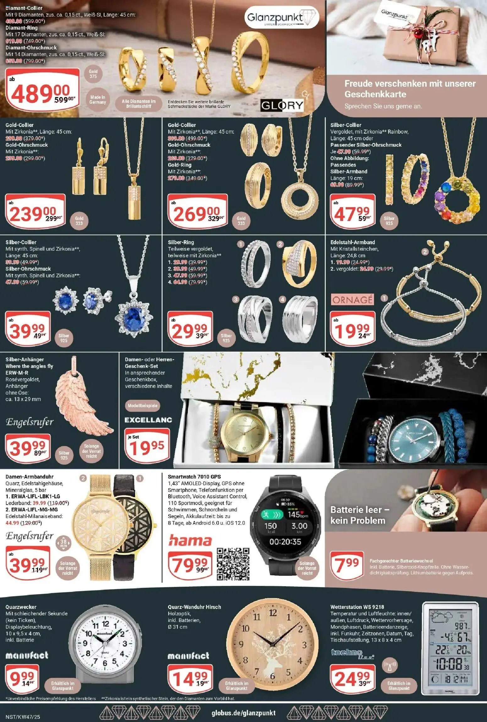 Globus prospekt Neustadt	 – gültig ab 17.11.2025 | Seite: 27 | Produkte: Wetterstation, Smartwatch, Batterie, Wasser