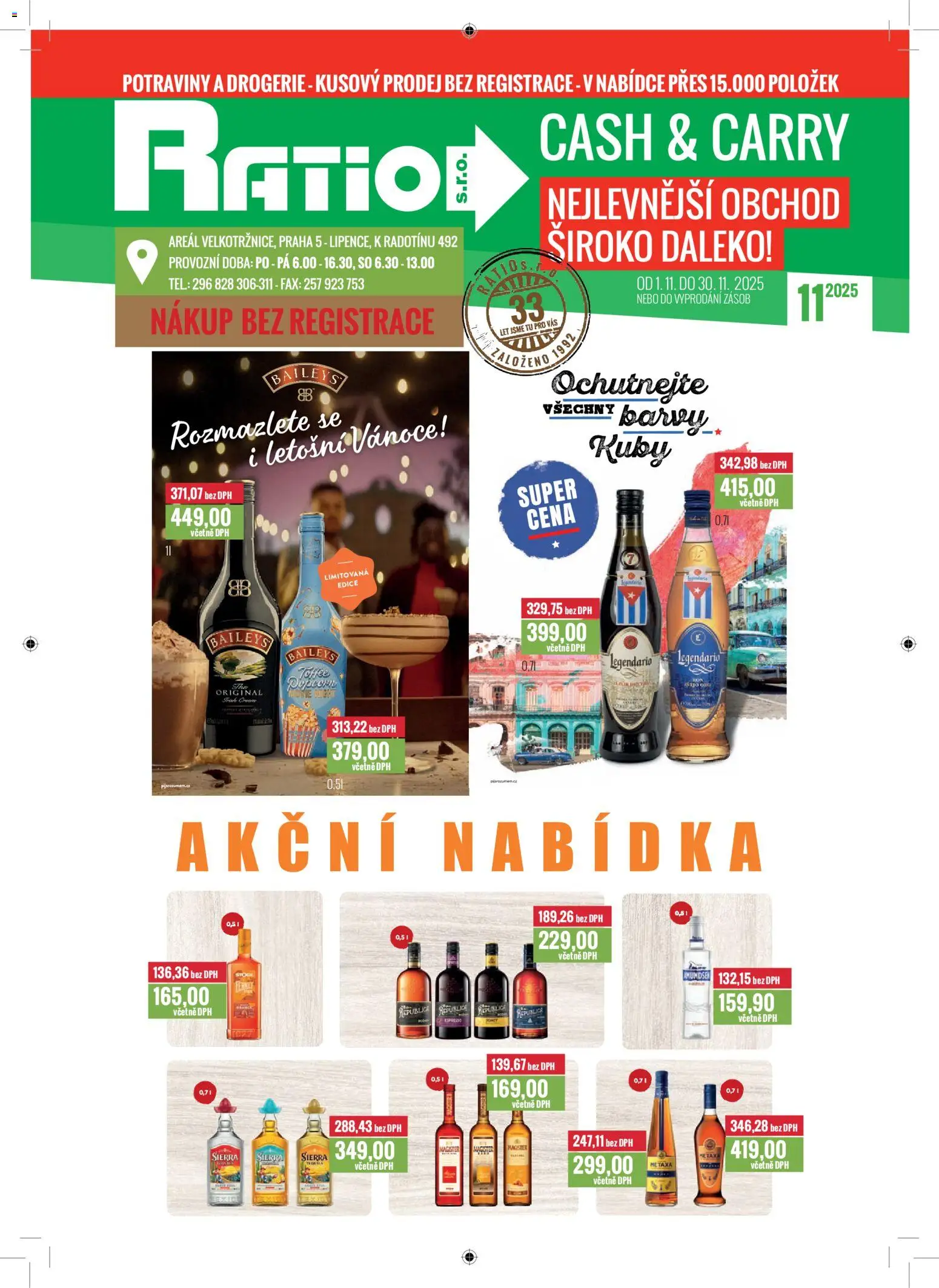 Ratio leták od 01.11.2025 | Strana: 84 | Produkty: Fernet, Drogerie, Legendario, Baileys