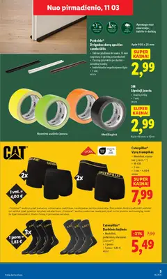 LIDL leidinys galioja nuo 03.11.2025 | Puslapis: 5 | Prekių: Kojinės, Trumpikės