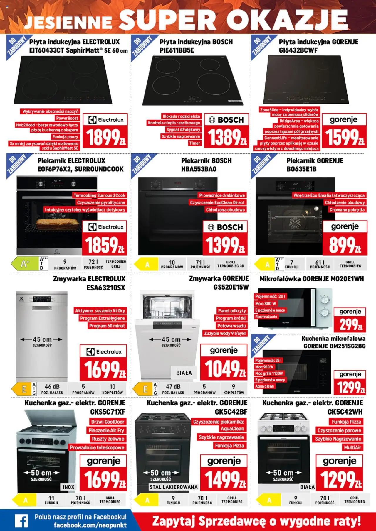 Neopunkt Gazetka od 18.09.2025 | Strona: 6 | Produkty: Piekarnik, Kuchenka, Grill, Plyty