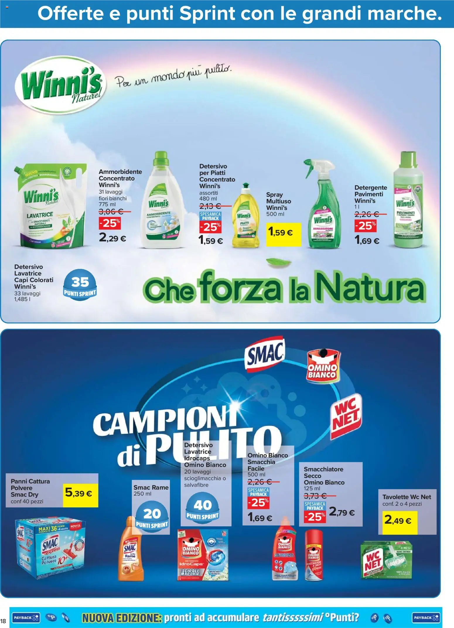 Volantino Carrefour del 02.01.2026 | Pagina: 20 | Prodotti: Smacchiatore, Sgrassatore, Lavatrice, WC