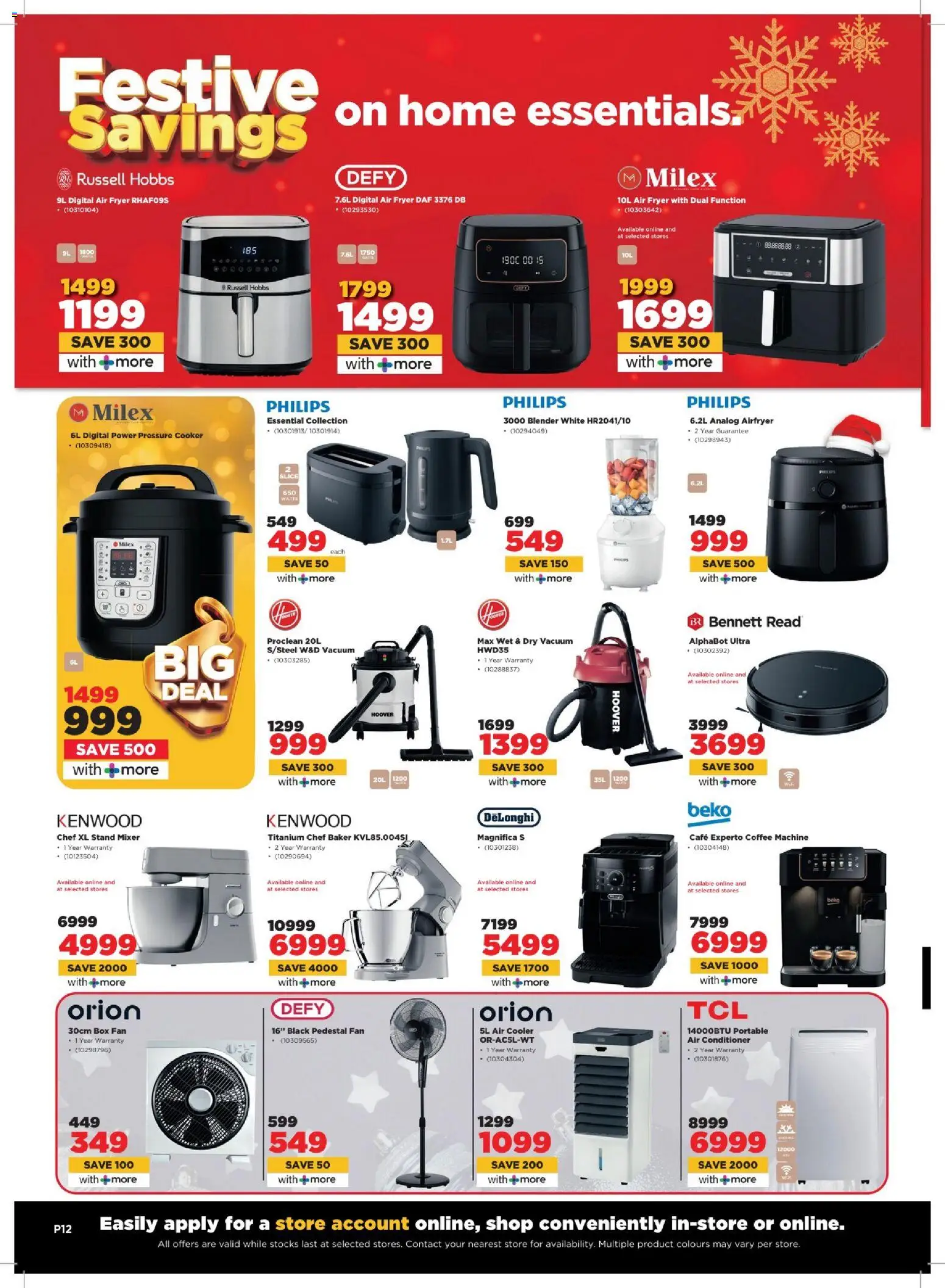 New HiFi Corp catalogue – valid from 02.12.2025 | Page: 12 | Products: Air conditioner, Cooler, Air cooler, Air fryer