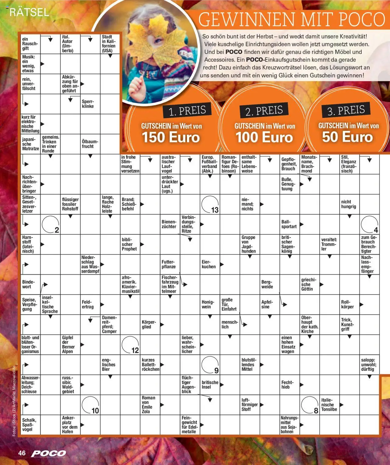 Poco Wohnwelt Herbst 2025 – gültig ab 01.09.2025 | Seite: 46 | Produkte: Bier, Äpfel, Fußball, Kuchen