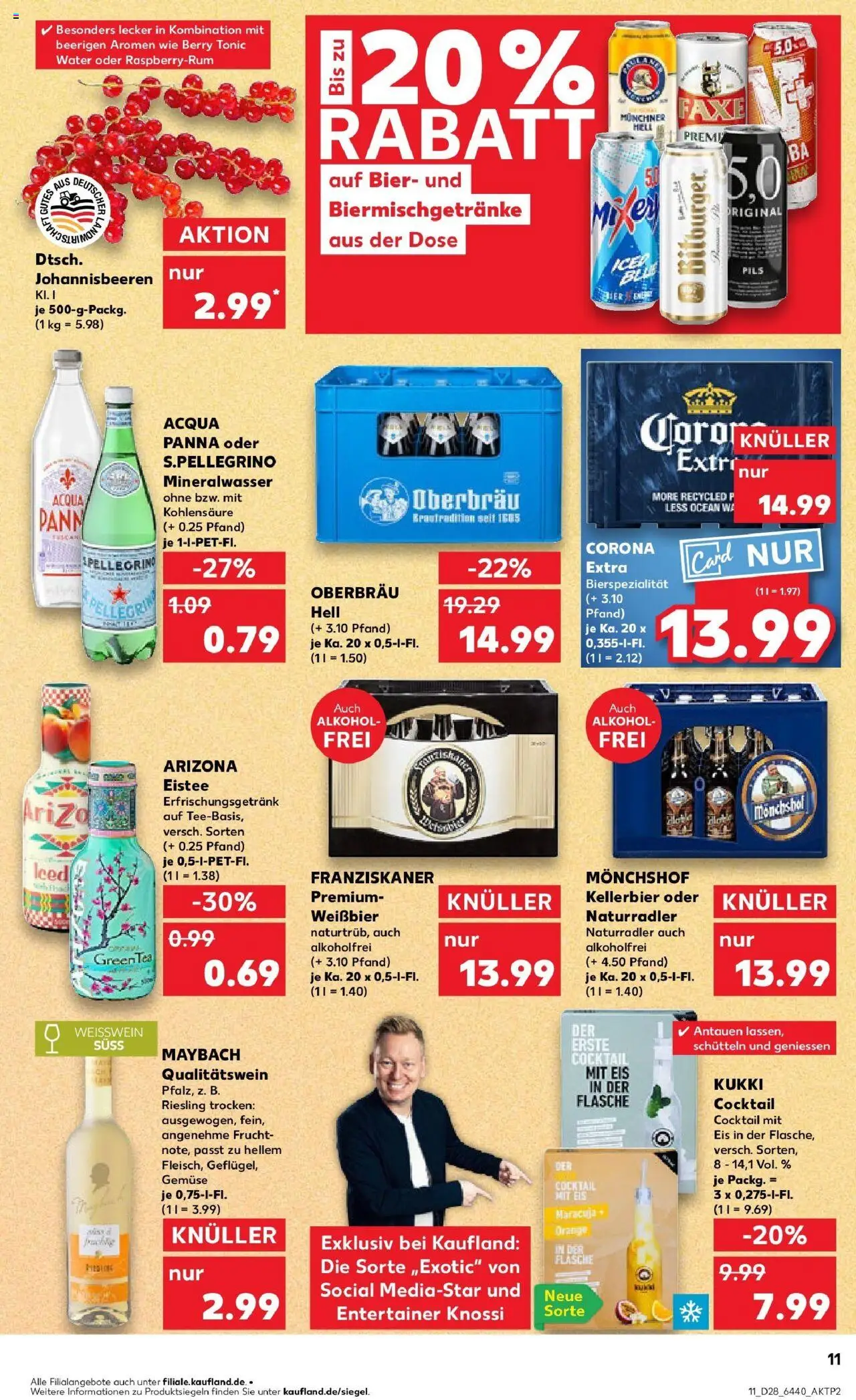 Kaufland prospekt Worms	 - gültig ab dem 09.07.2025 | Seite: 11 | Produkte: Monchshof, Weißbier, Pils, Mineralwasser