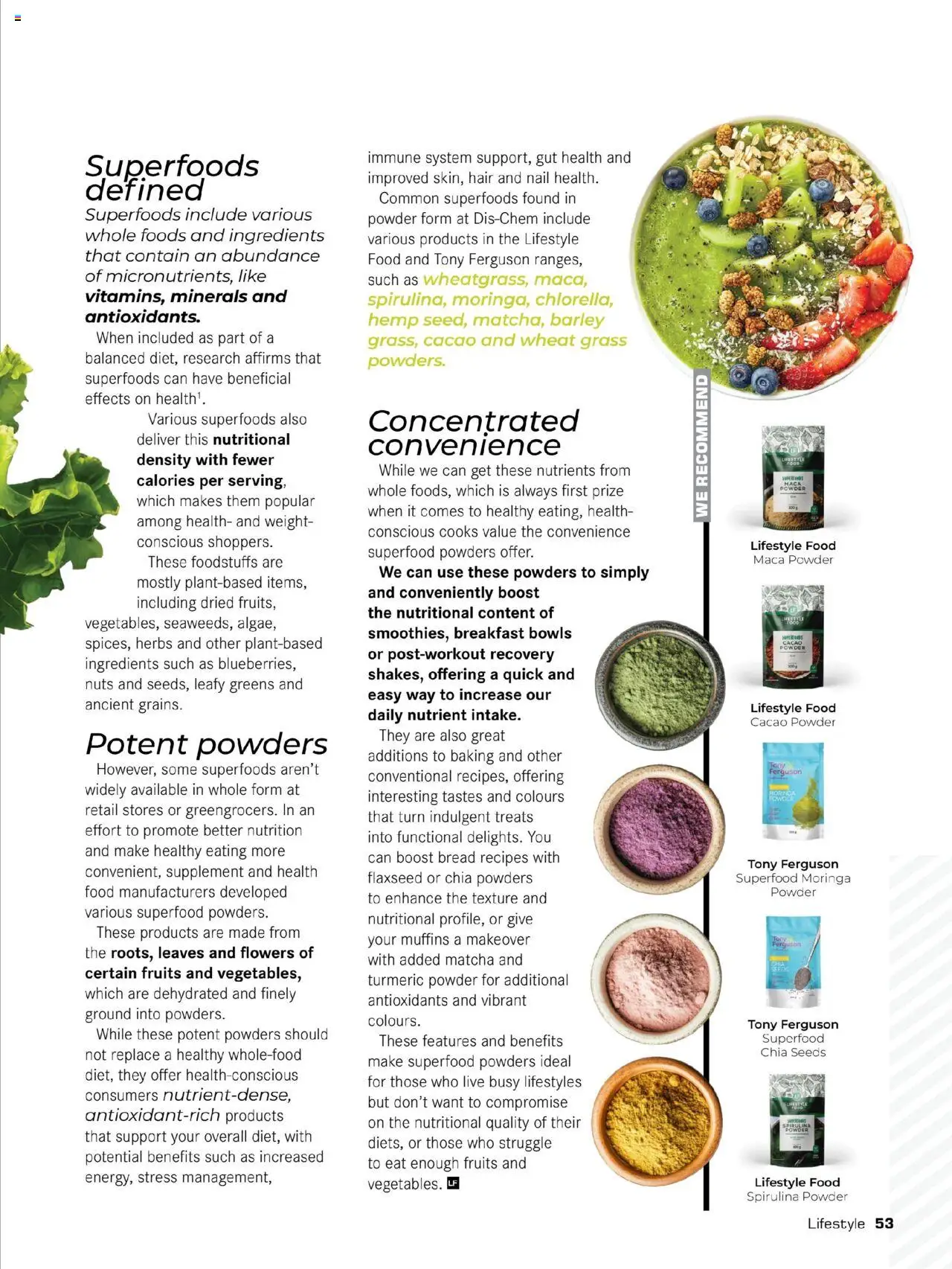Dis-Chem Living Fit │ valid from 01.05.2025 | Page: 55 | Products: Muffins, Powder, Bowls, Nuts