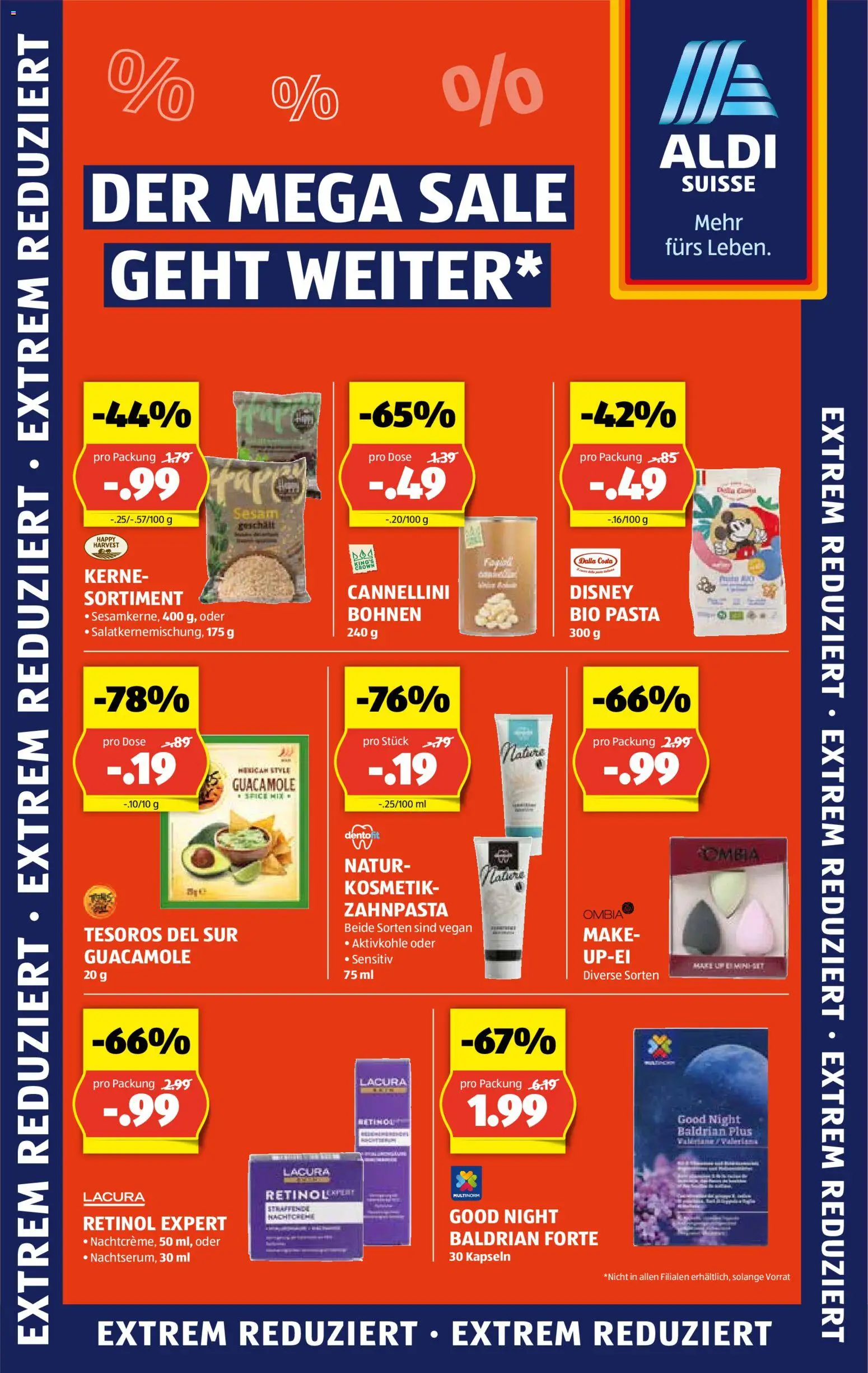 Aldi Aktionen Mega Sale – gültig ab 09.01.2026 | Seite: 1 | Produkte: Zahnpasta, Pasta