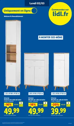 LIDL - Prévisualisation de Livarno Colonne de salle de bains, L 32 x H 180 x P 28 cm valide à partir de 26.02.2026 | Page: 77