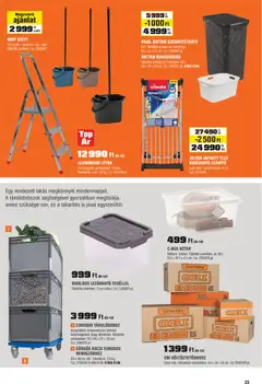 OBI Akciós újság - amely érvényes a következő dátumtól: 30.12.2025 | Oldal: 23 | Termékek: Tárolódoboz, Szennyestartó, Létra, Ruháskosár