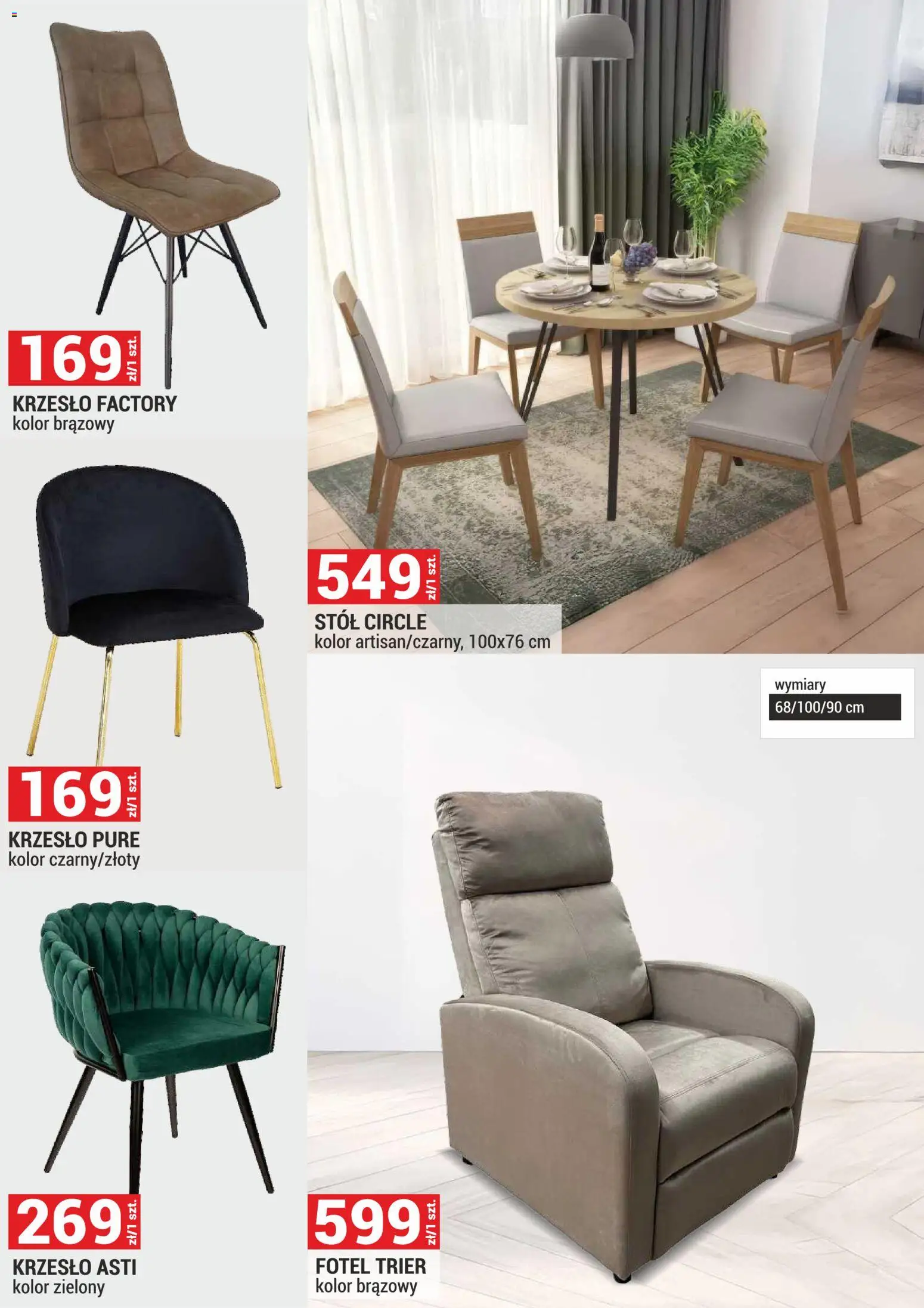 Merkury Market Gazetka - Meble, Wypoczynki, Materace od 02.01.2026 | Strona: 10 | Produkty: Fotel, Stół, Krzesło
