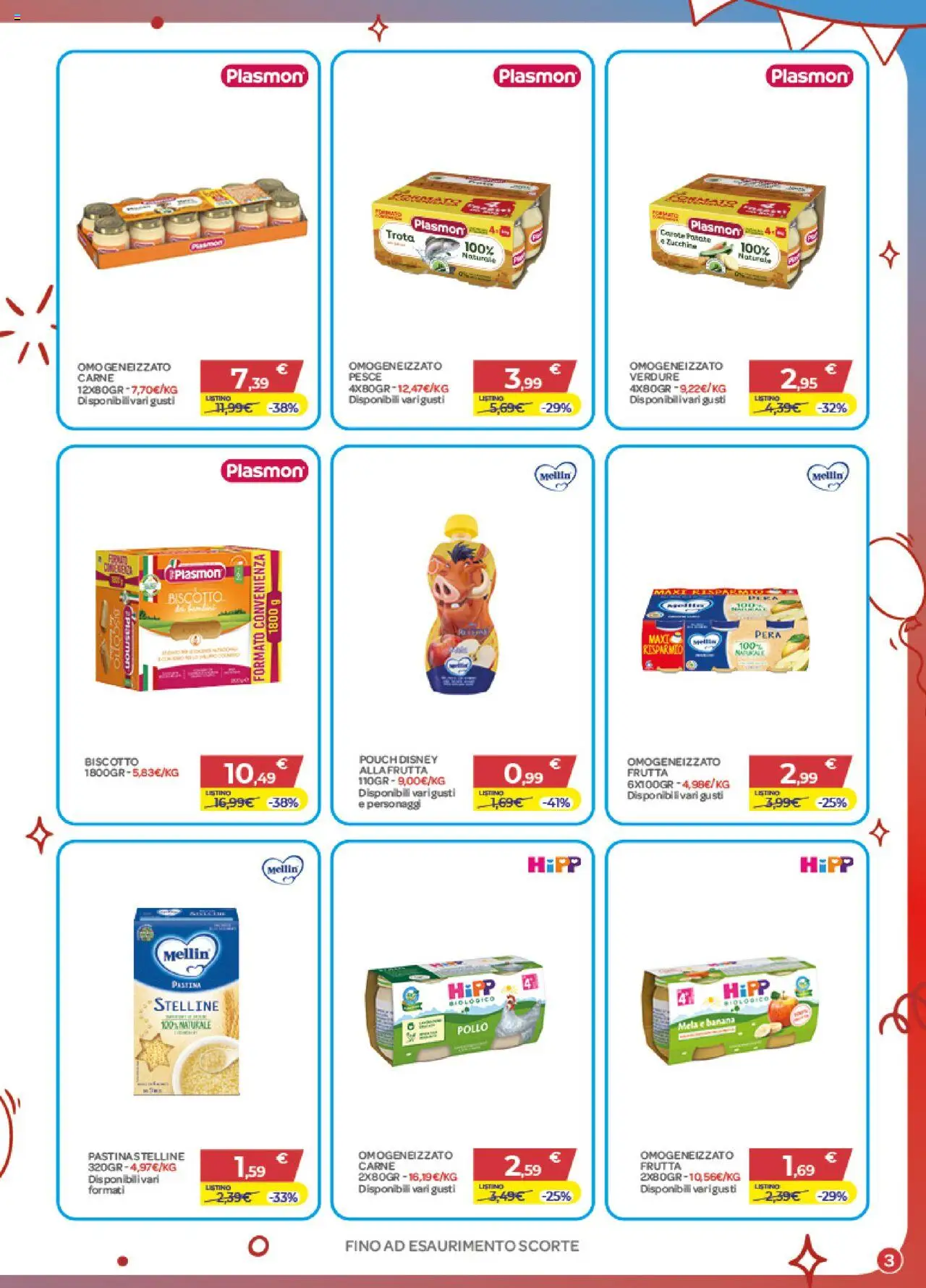 Volantino Bimbo store del 02.10.2025 | Pagina: 3 | Prodotti: Pollo, Patate, Frutta, Carote