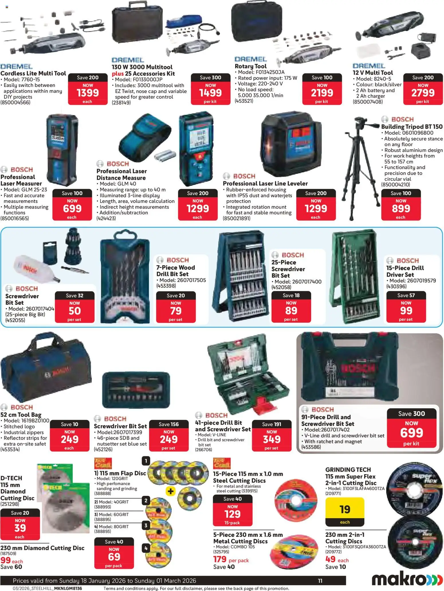 New Makro catalogue – valid from 18.01.2026 | Page: 11 | Products: Cap, Drill, Battery, Charger