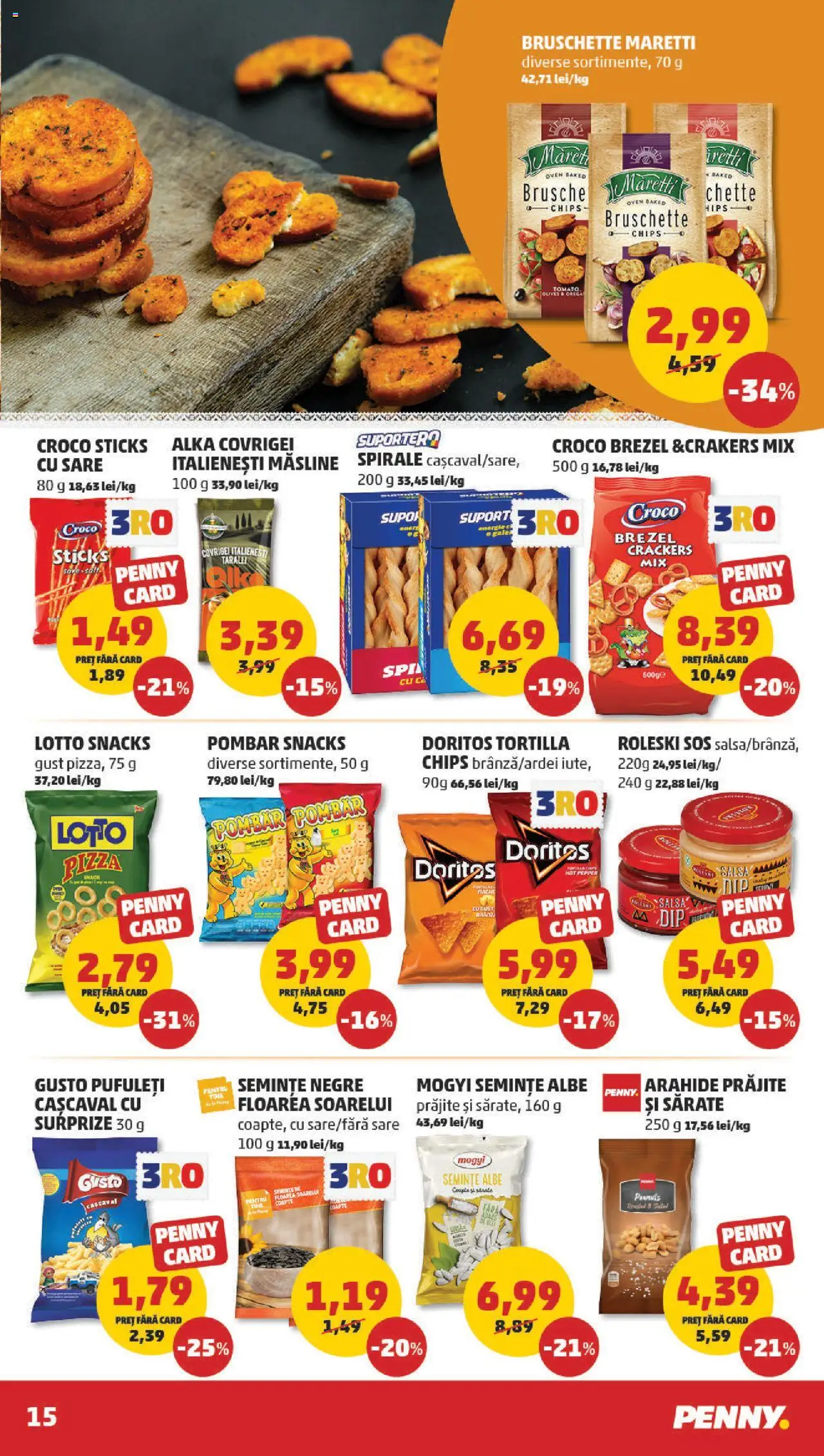 Catalog PENNY – valabil de la 27.08.2025 | Pagină: 15 | Produse: Măsline, Arahide, Semințe, Pufuleți