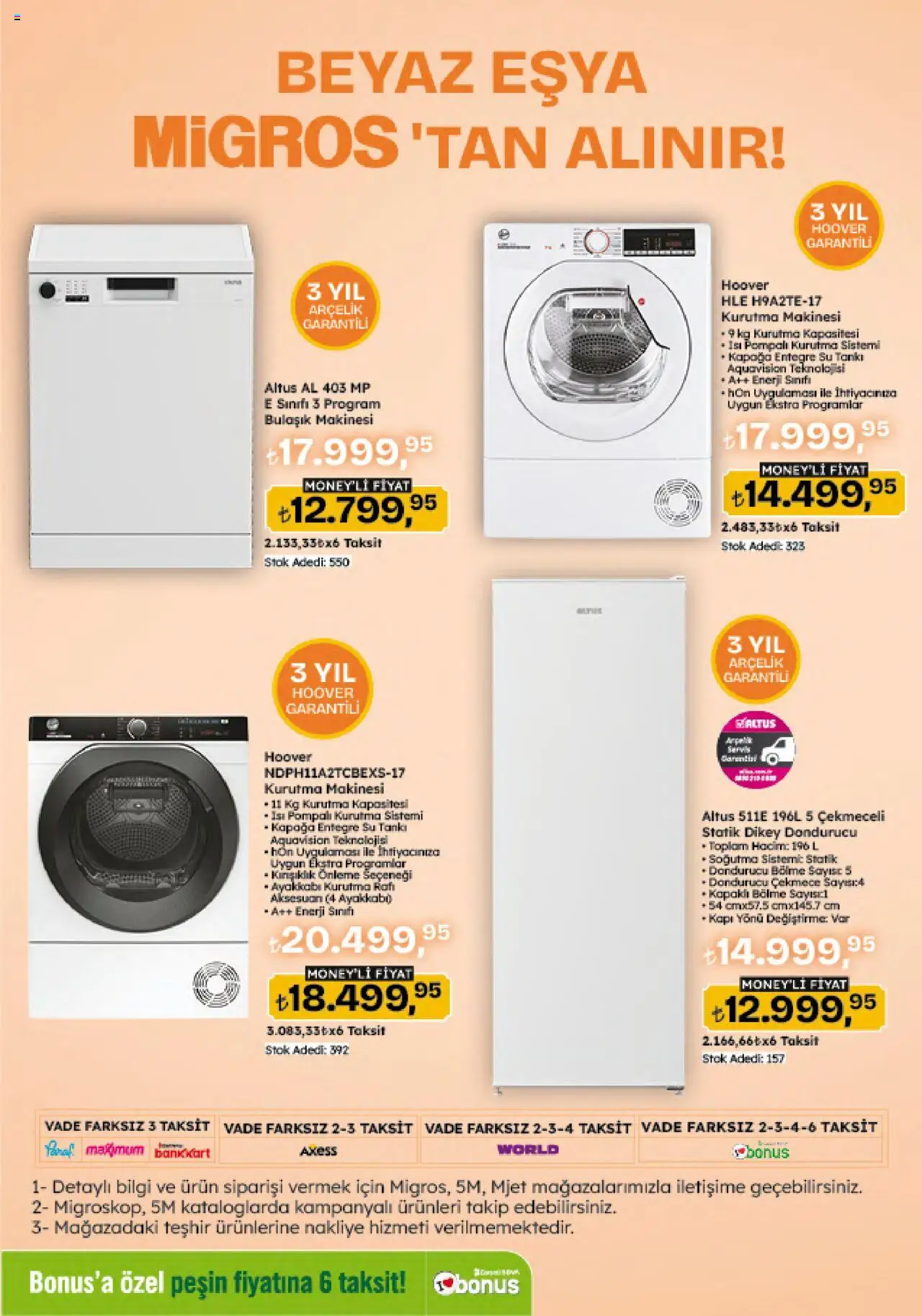 Migros Katalog - Migroskop - 11.09.2025 tarihinden itibaren geçerlidir | Sayfa: 124 | Ürünler: Kurutma makinesi, Su, Dondurucu, Bulaşık makinesi